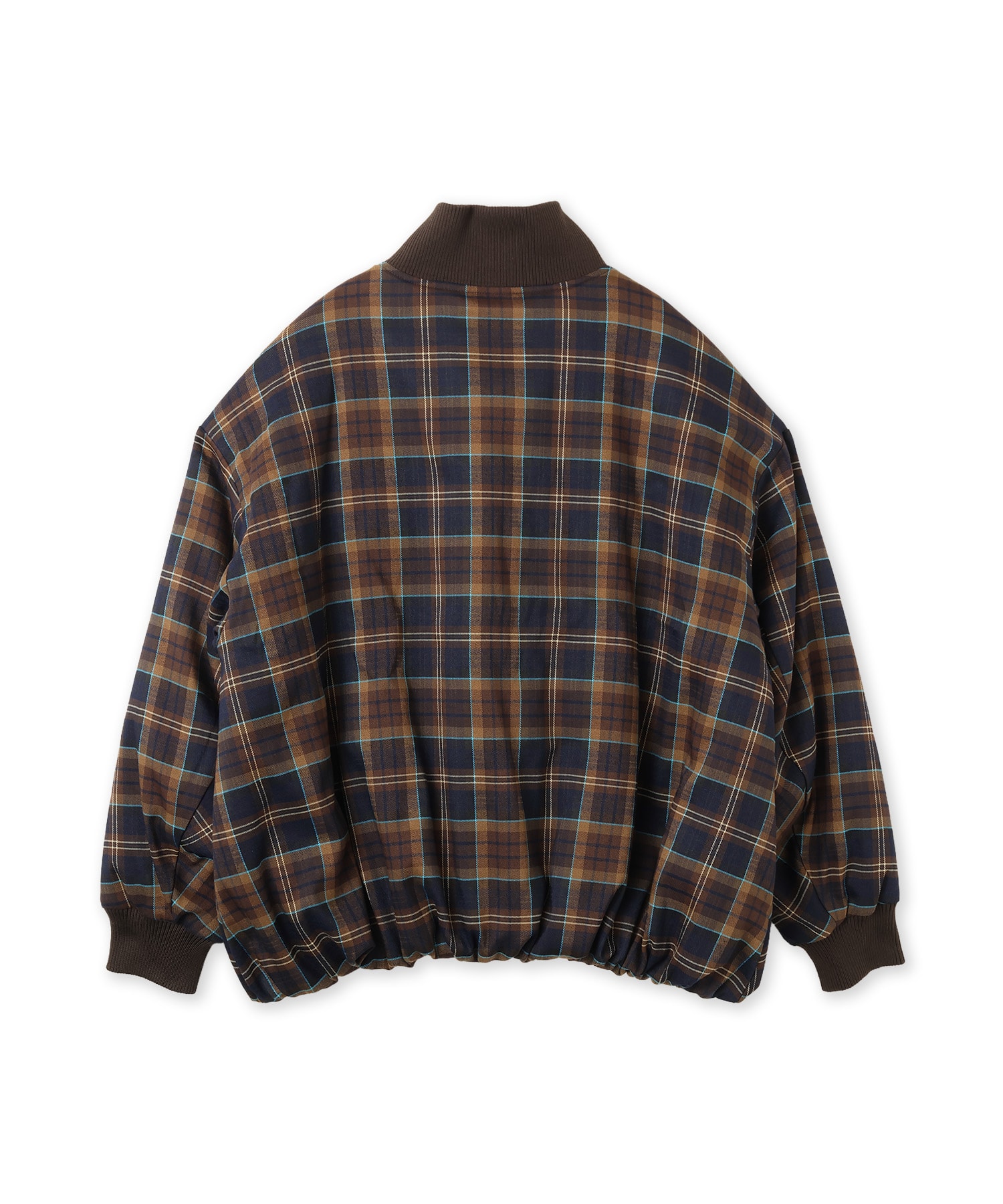 atmos pink Plaid Jacket BROWNの画像