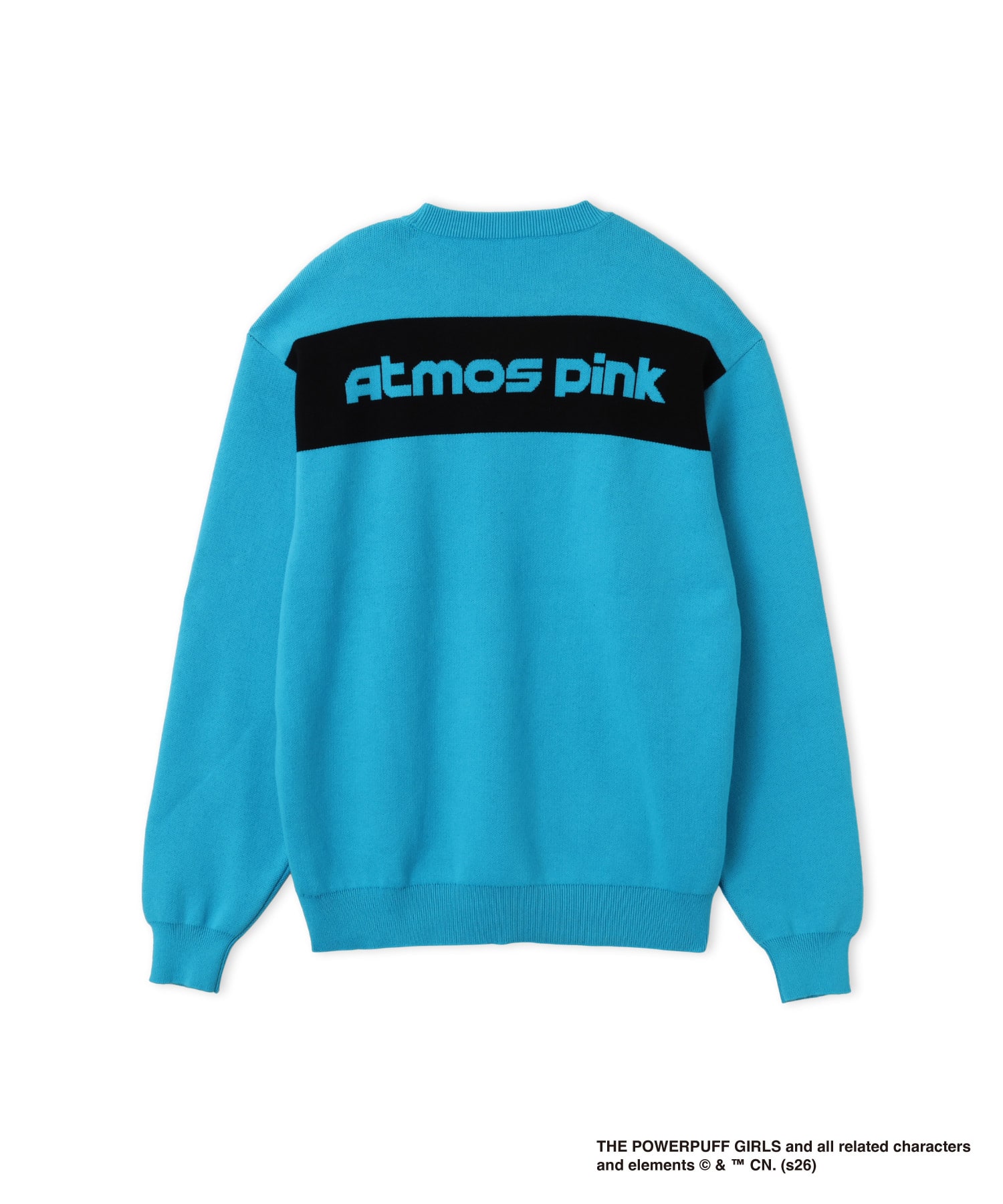 The Powerpuff Girls x atmos pink Character Sweater BLUEの画像