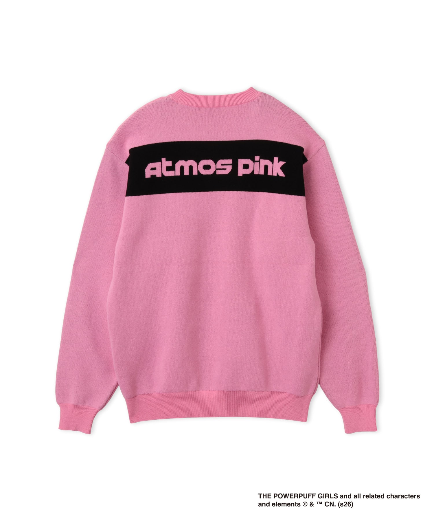 The Powerpuff Girls x atmos pink Character Sweater REDの画像