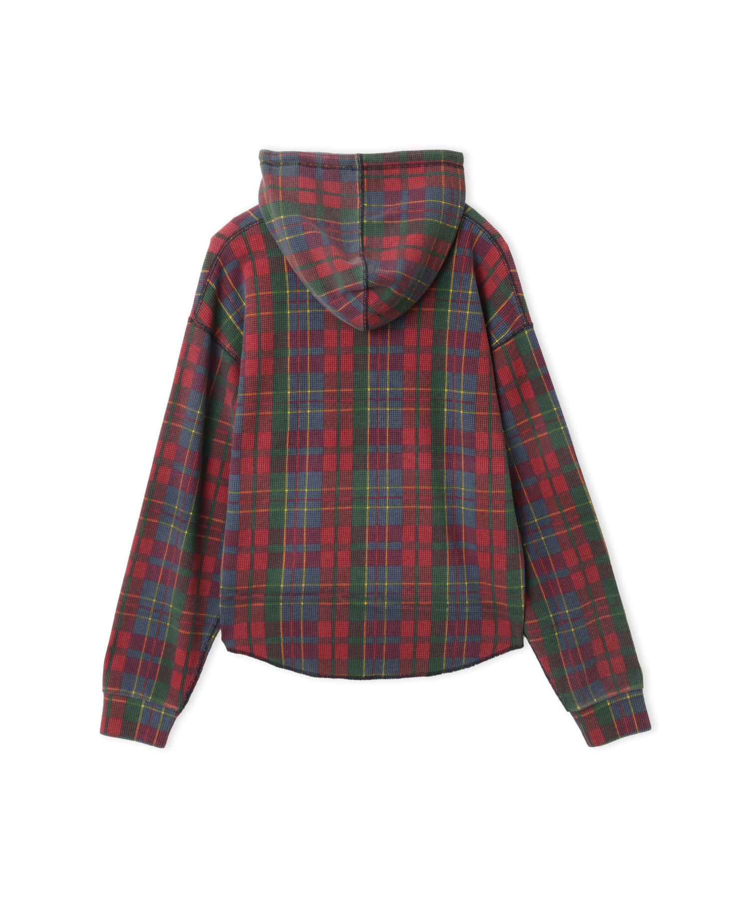 atmos pink Plaid Thermal Hoodie REDの画像
