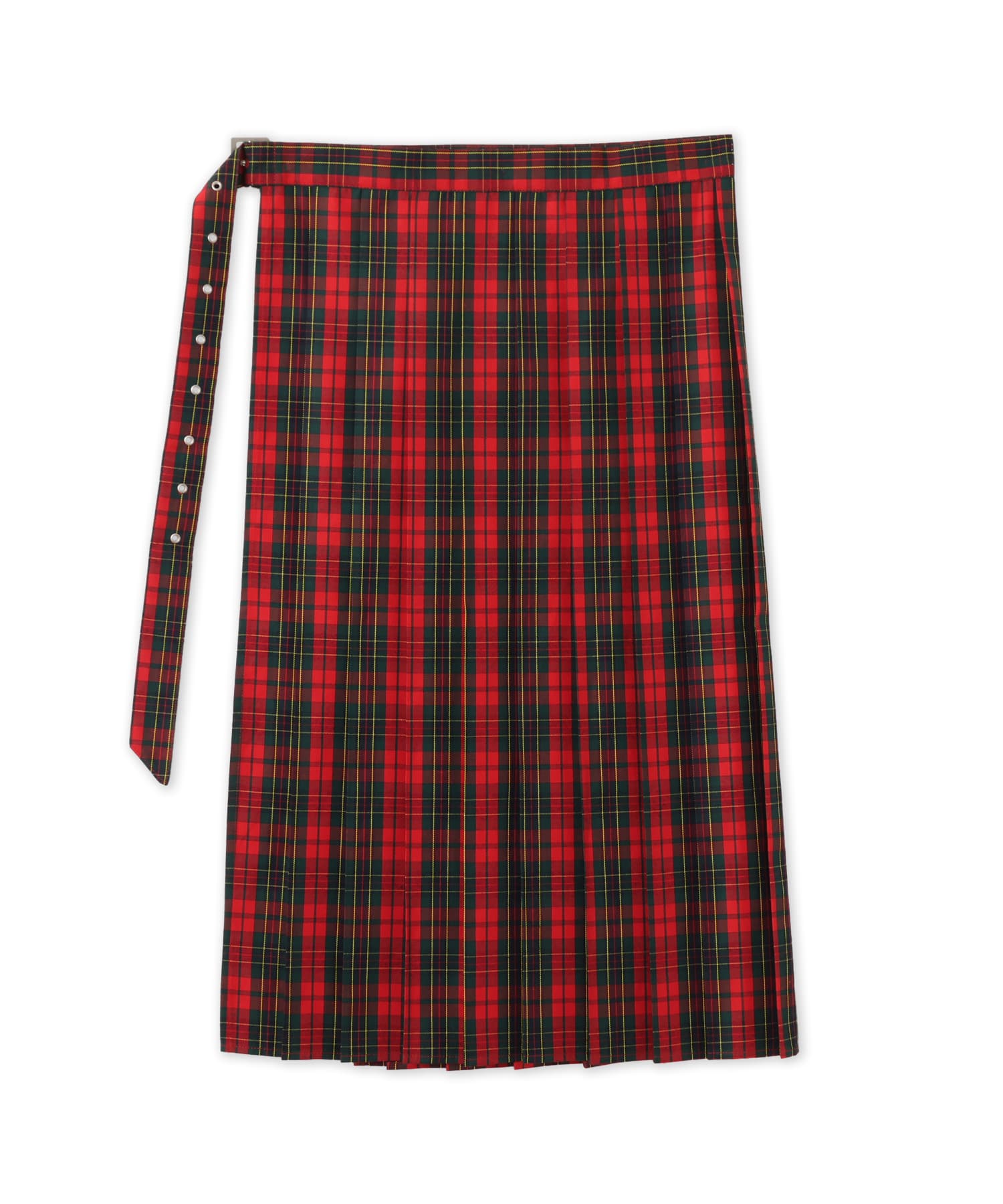 atmos pink Plaid Wrap Skirt REDの画像