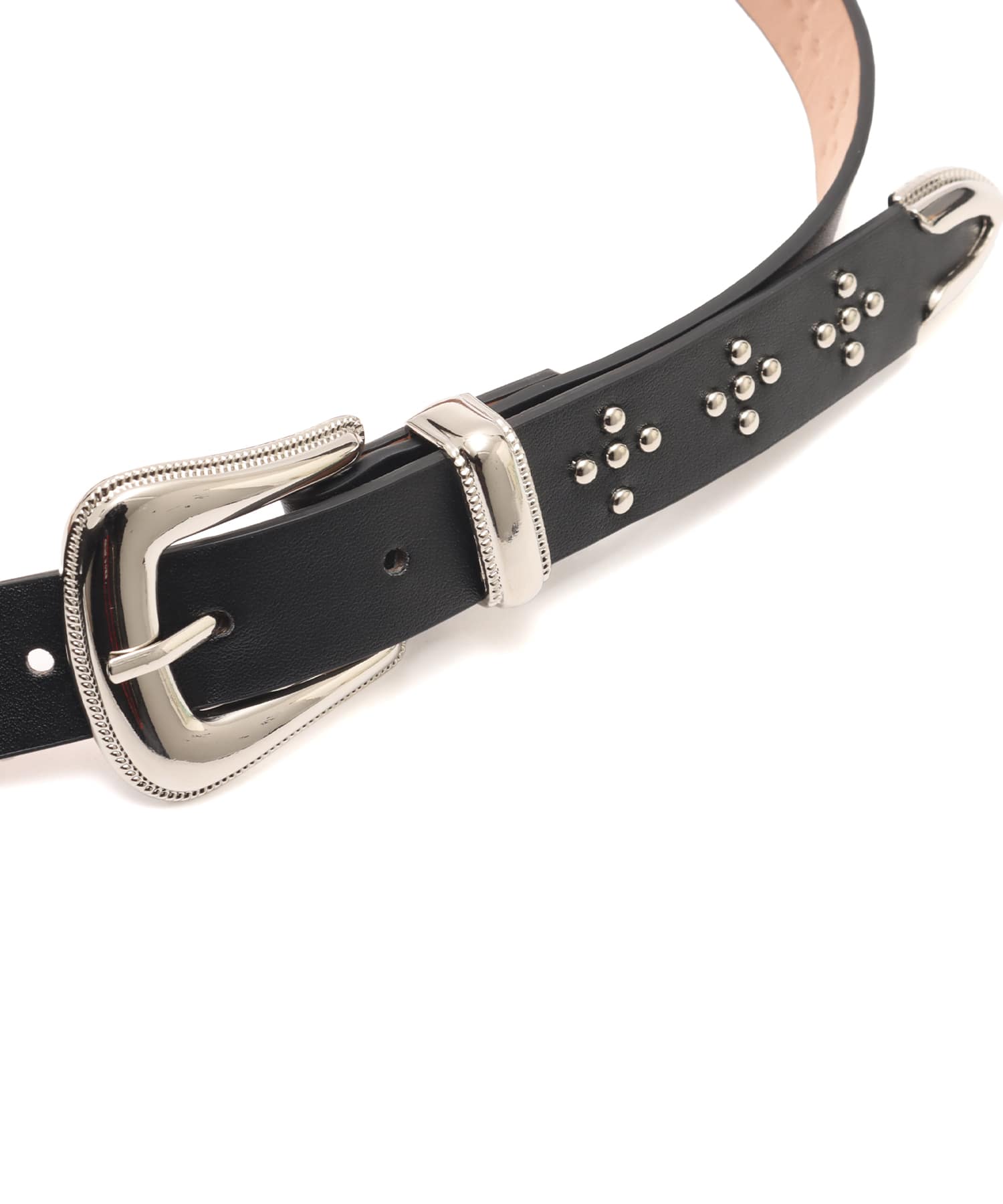 atmos pink Studs Belt BLACKの画像