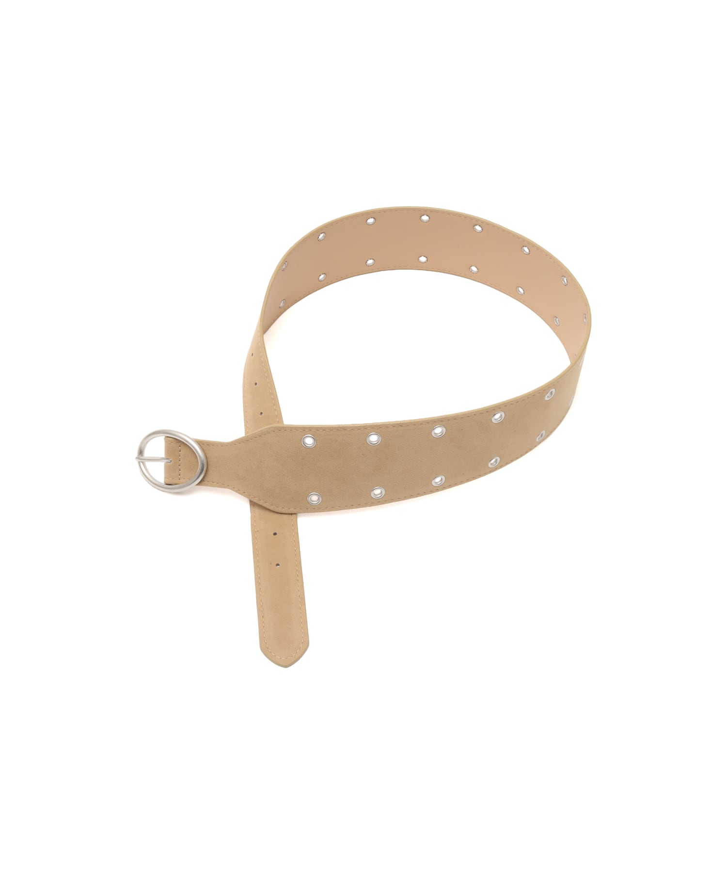 atmos pink Faux Suede Belt BEIGEの画像