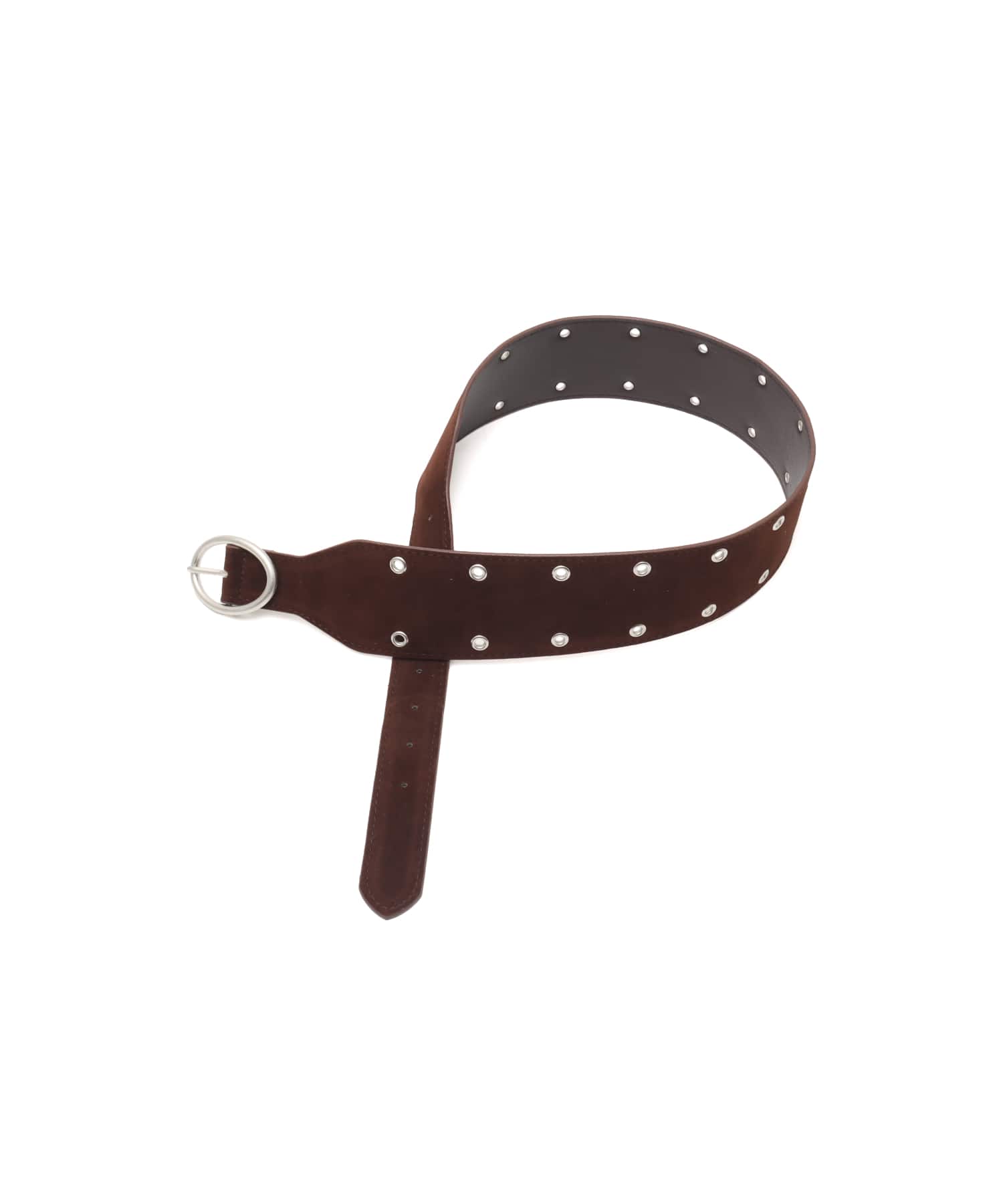 atmos pink Faux Suede Belt BROWNの画像