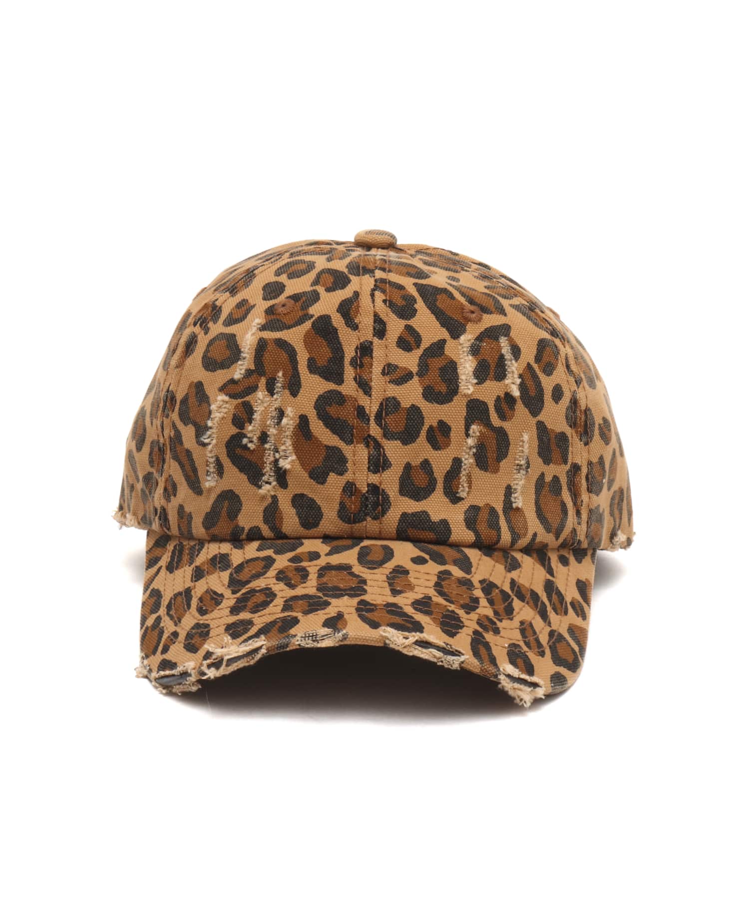 atmos pink Leopard Damage Cap BEIGEの画像