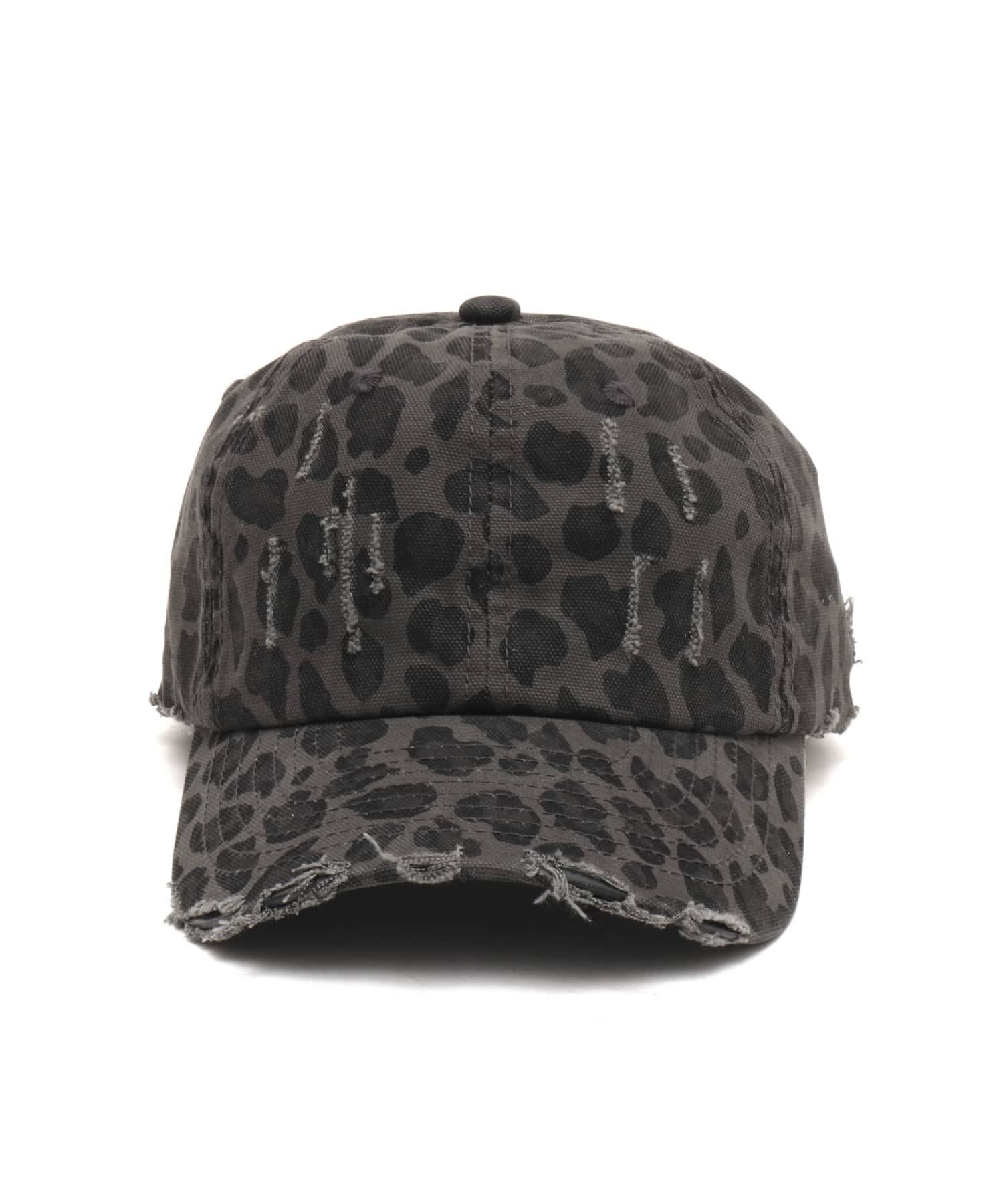 atmos pink Leopard Damage Cap CHARCOALの画像
