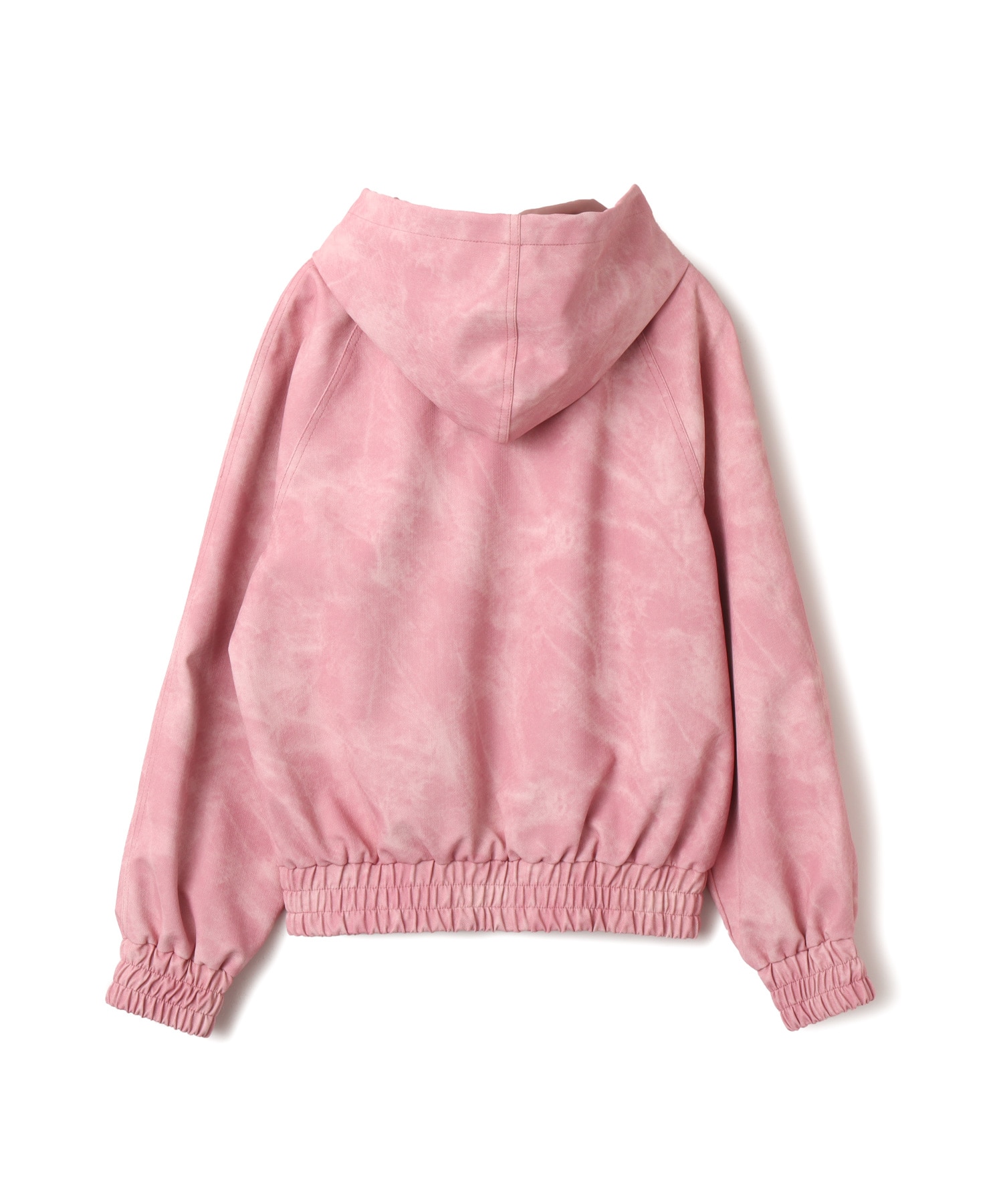 atmos pink Faux Leather Hoodie Jacket PINKの画像