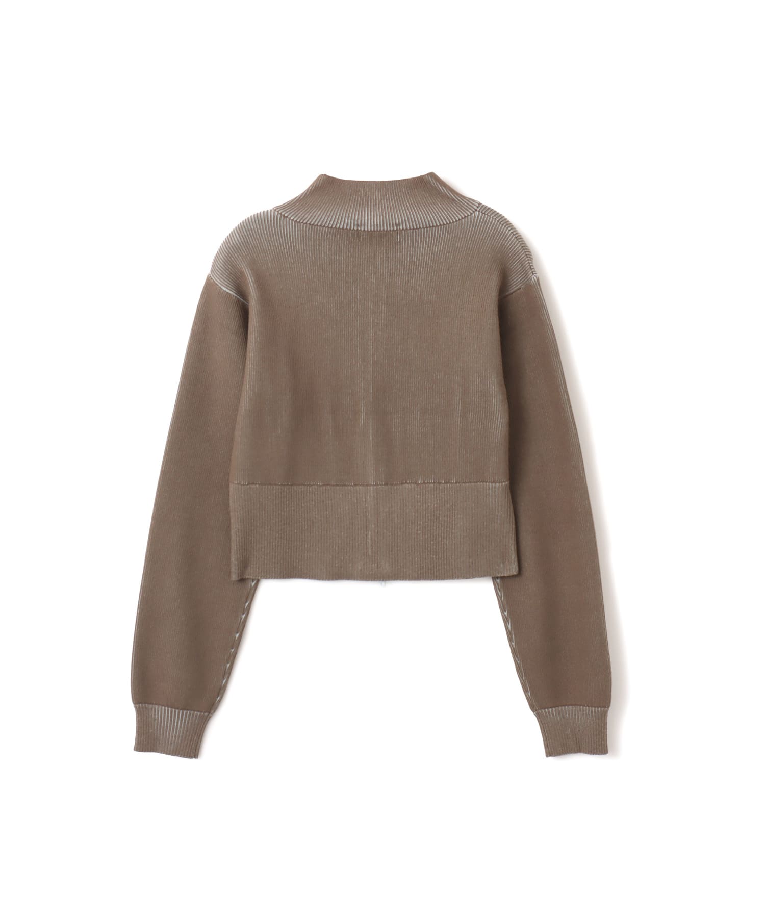 atmos pink Rib Knit Zip-up Top KHAKIの画像