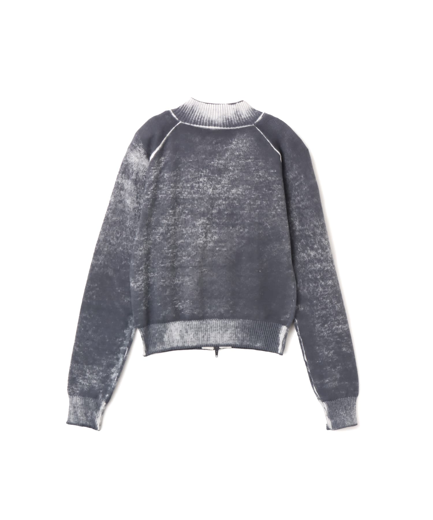 atmos pink Faded Coler Zip-up Cardigan CHARCOALの画像