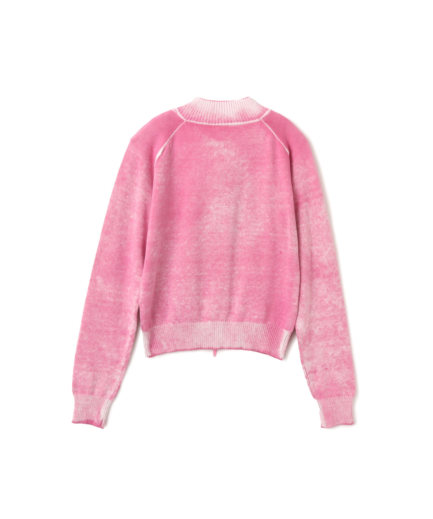 atmos pink Faded Coler Zip-up Cardigan PINKの画像