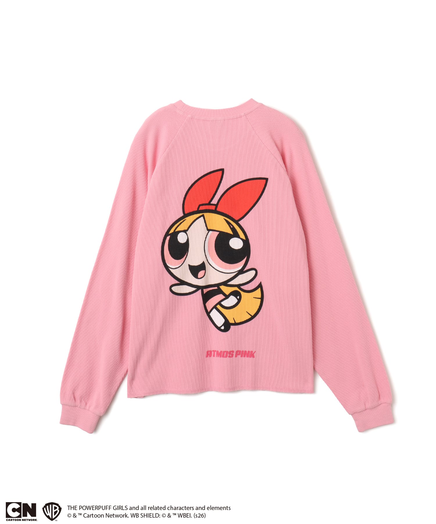 The Powerpuff Girls x atmos pink Thermal LS T-shirt PINKの画像