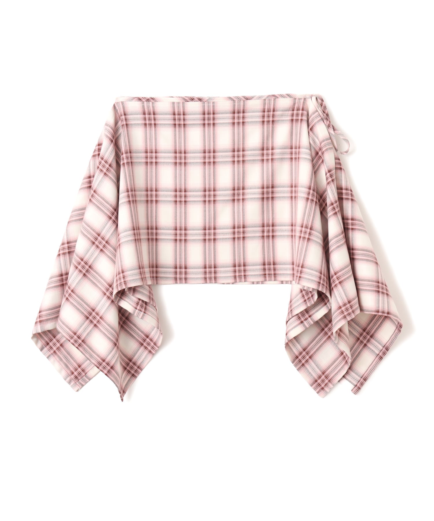 atmos pink Plaid Wrap Skirt PINKの画像