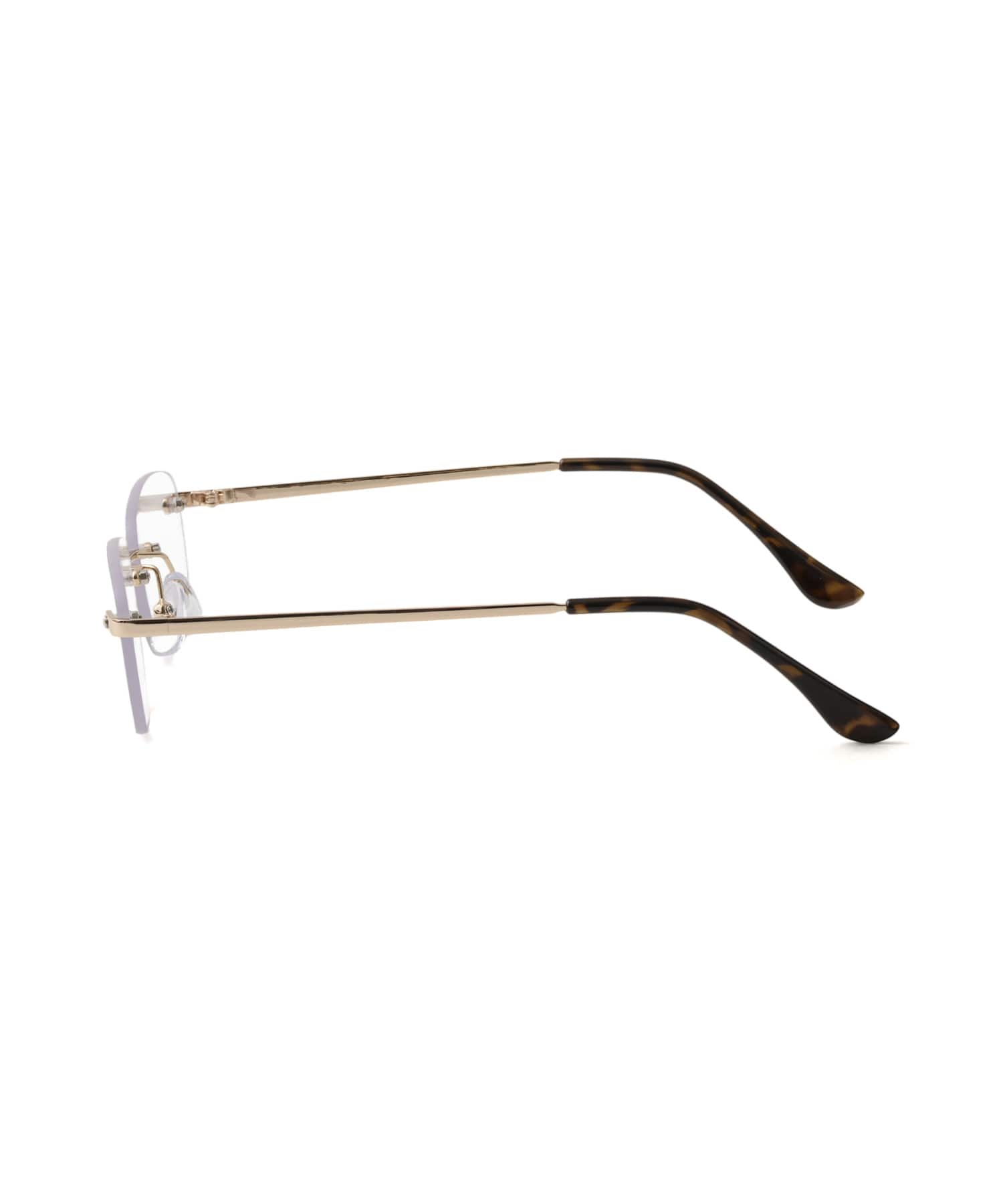 atmos pink Square Clear Glasses GOLDの画像