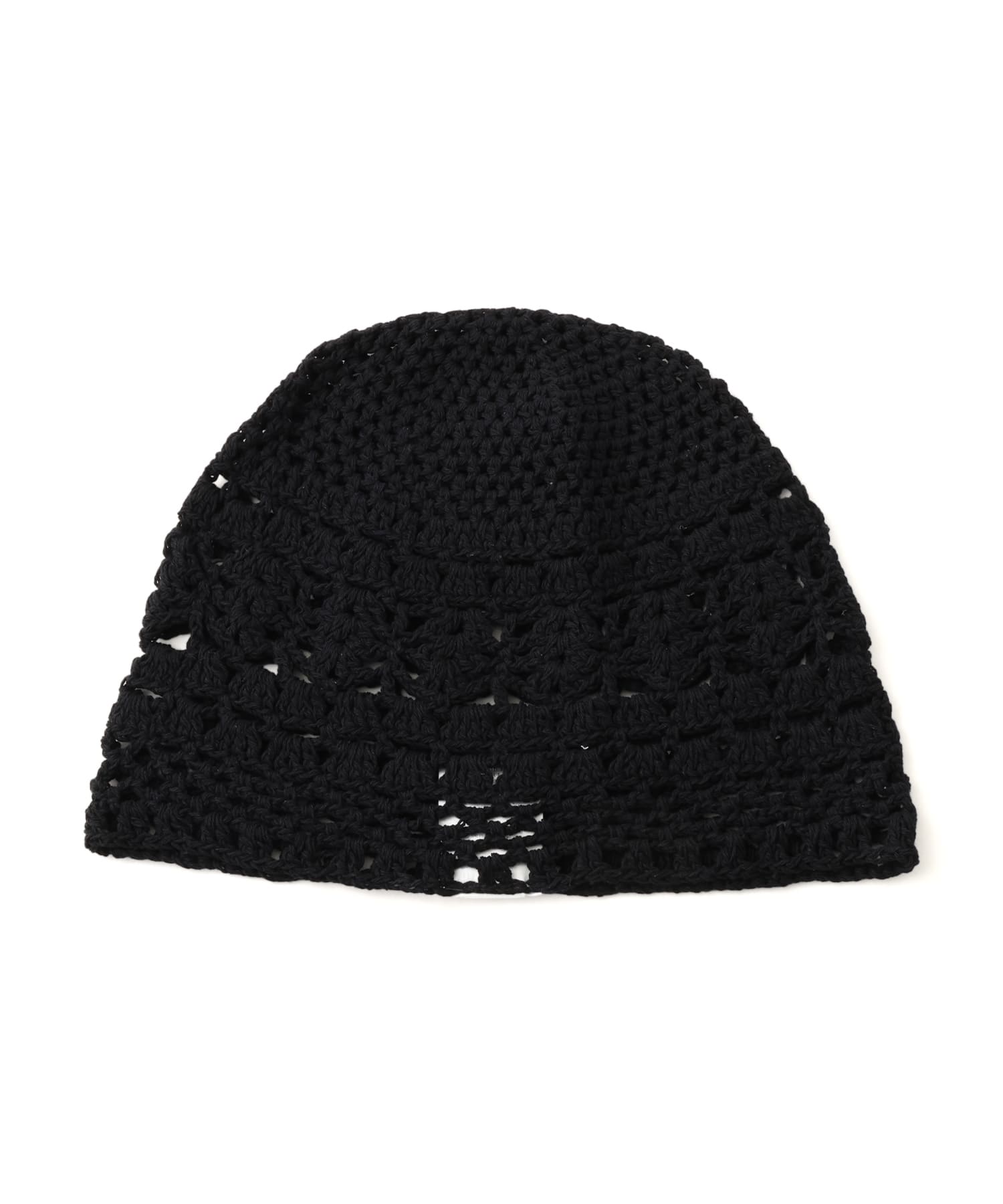 atmos pink Crochet Hat BLACKの画像