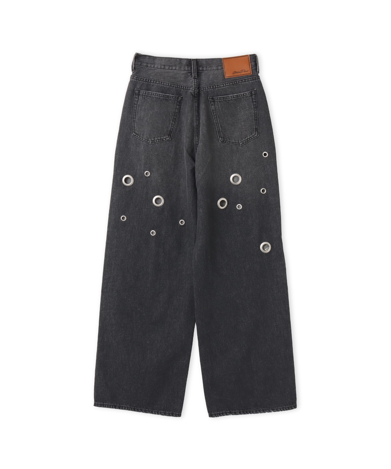 atmos pink Eyelet Denim Pants LIGHT BLACKの画像