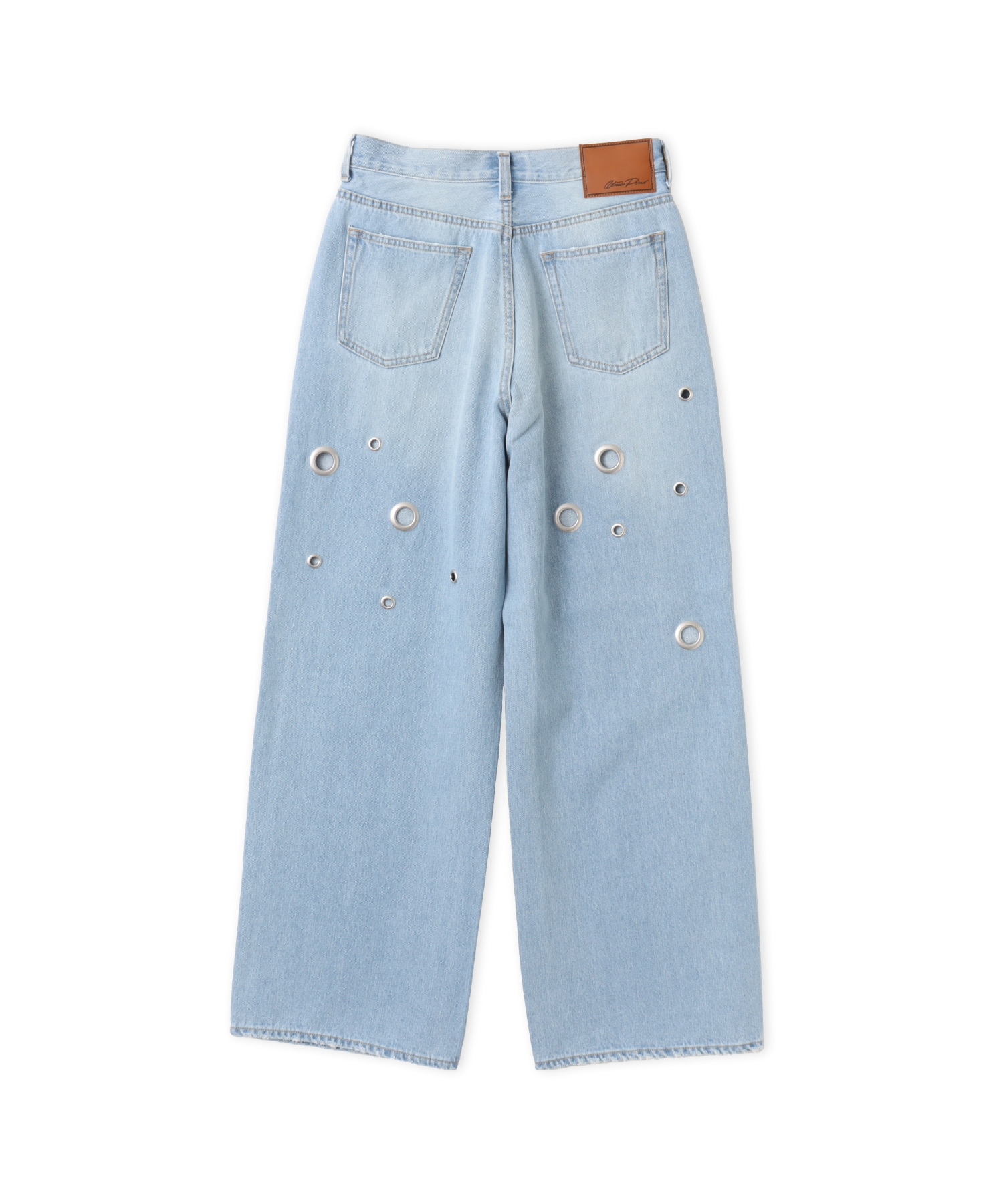 atmos pink Eyelet Denim Pants LIGHT BLUEの画像