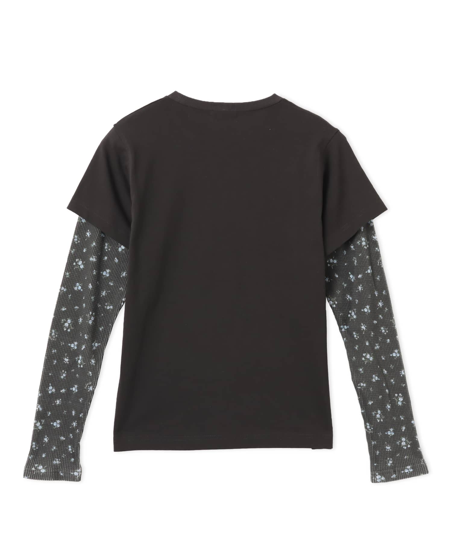 atmos pink Layered Print LS T-shirt BLACKの画像