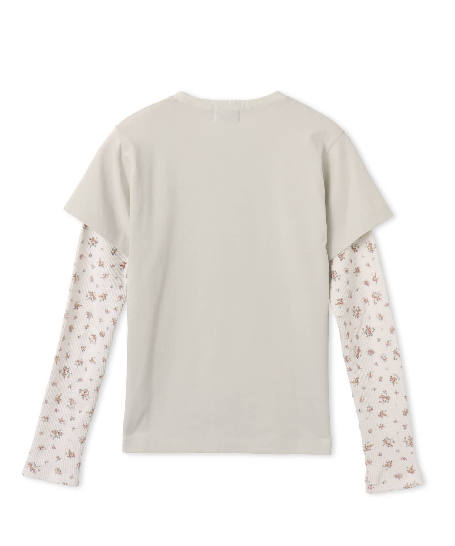 atmos pink Layered Print LS T-shirt WHITEの画像