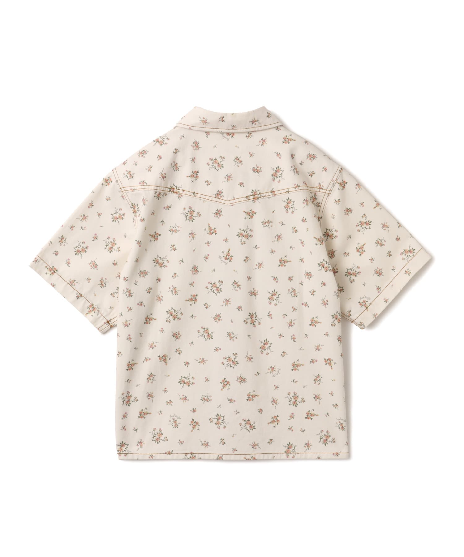 atmos pink Floral Work Shirt WHITEの画像