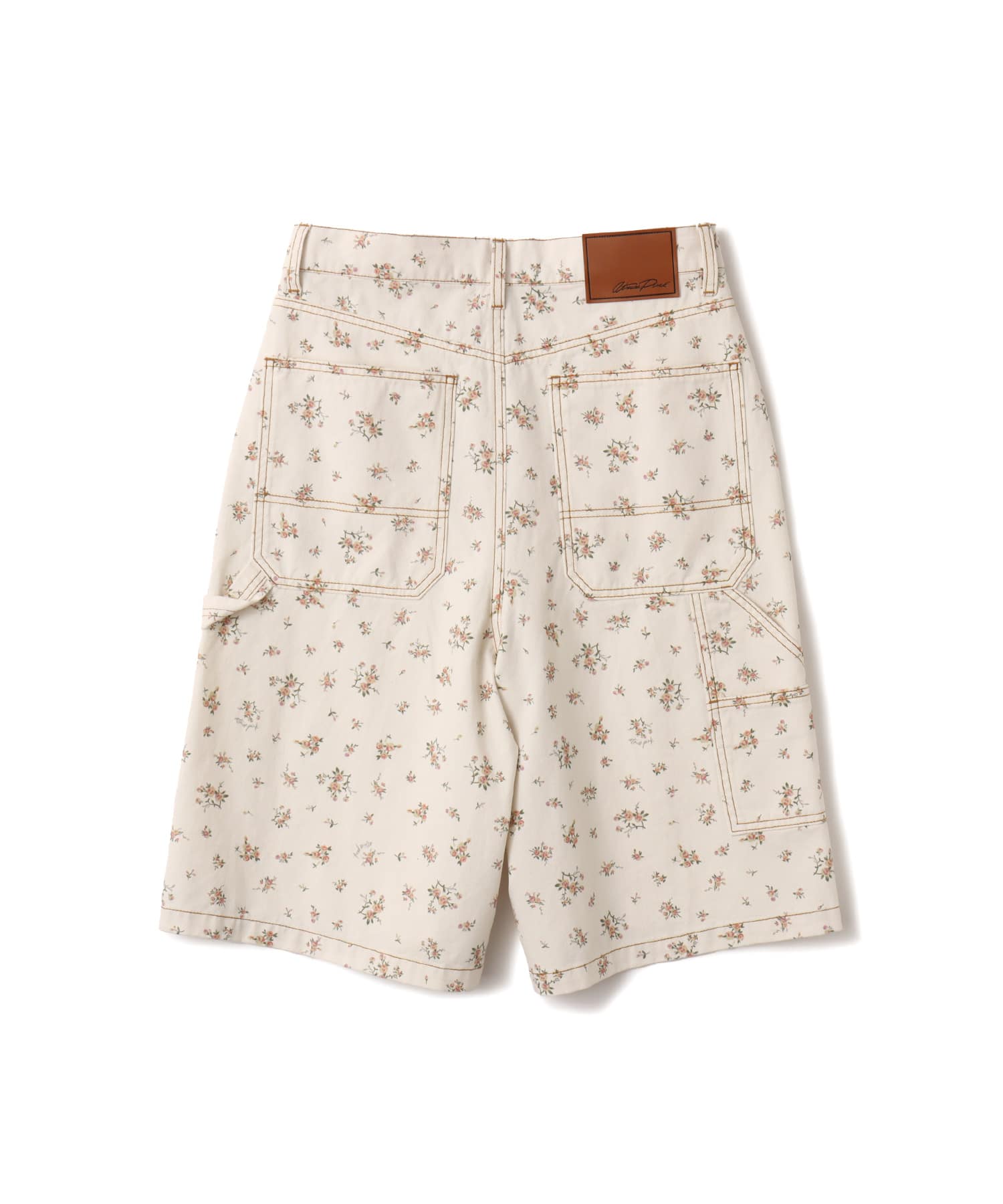 atmos pink Floral Work Half Pants WHITEの画像