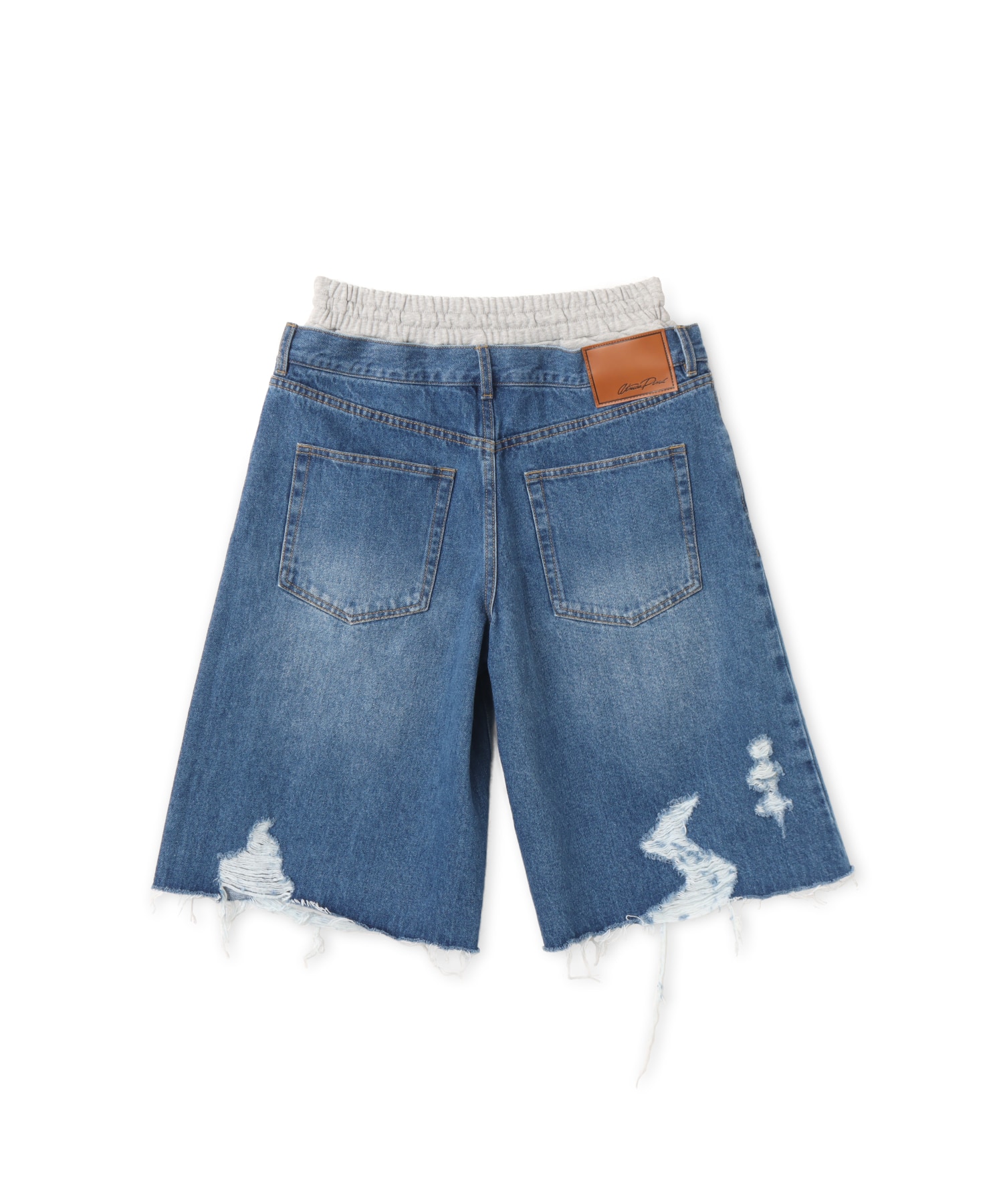 atmos pink Layered Denim Half Pants BLUEの画像