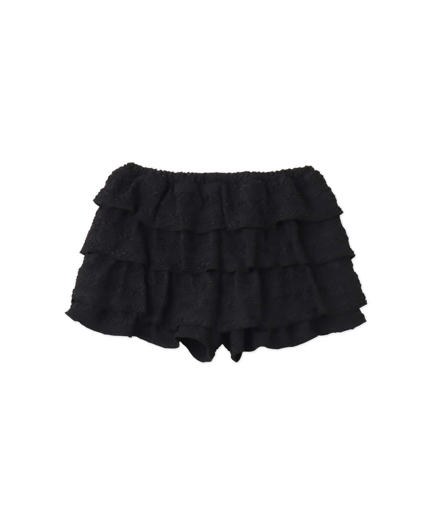 atmos pink Tiered Short Pants BLACKの画像