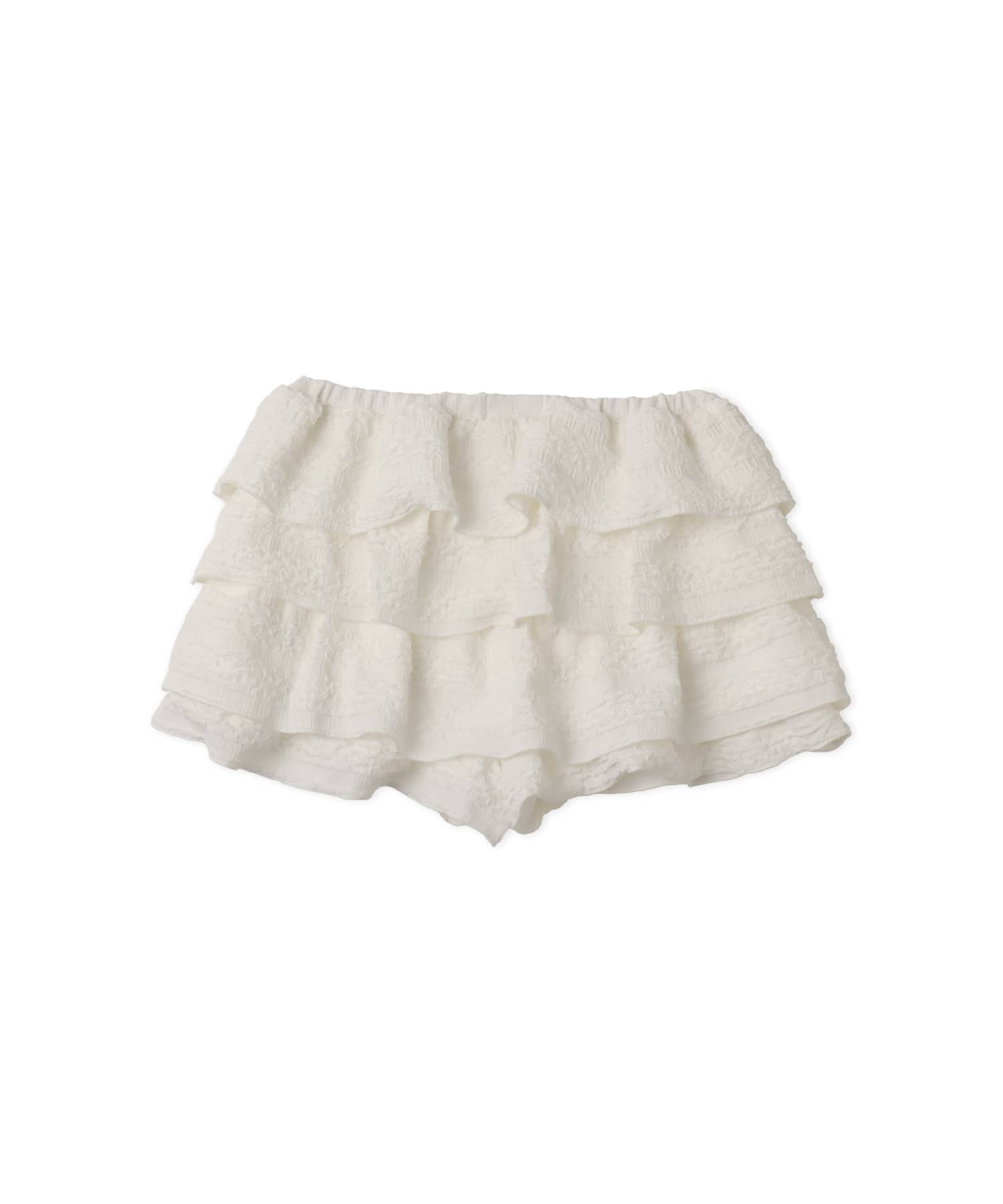 atmos pink Tiered Short Pants WHITEの画像