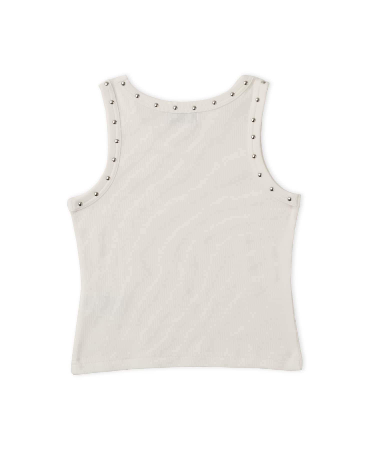atmos pink Studs Tank Top WHITEの画像