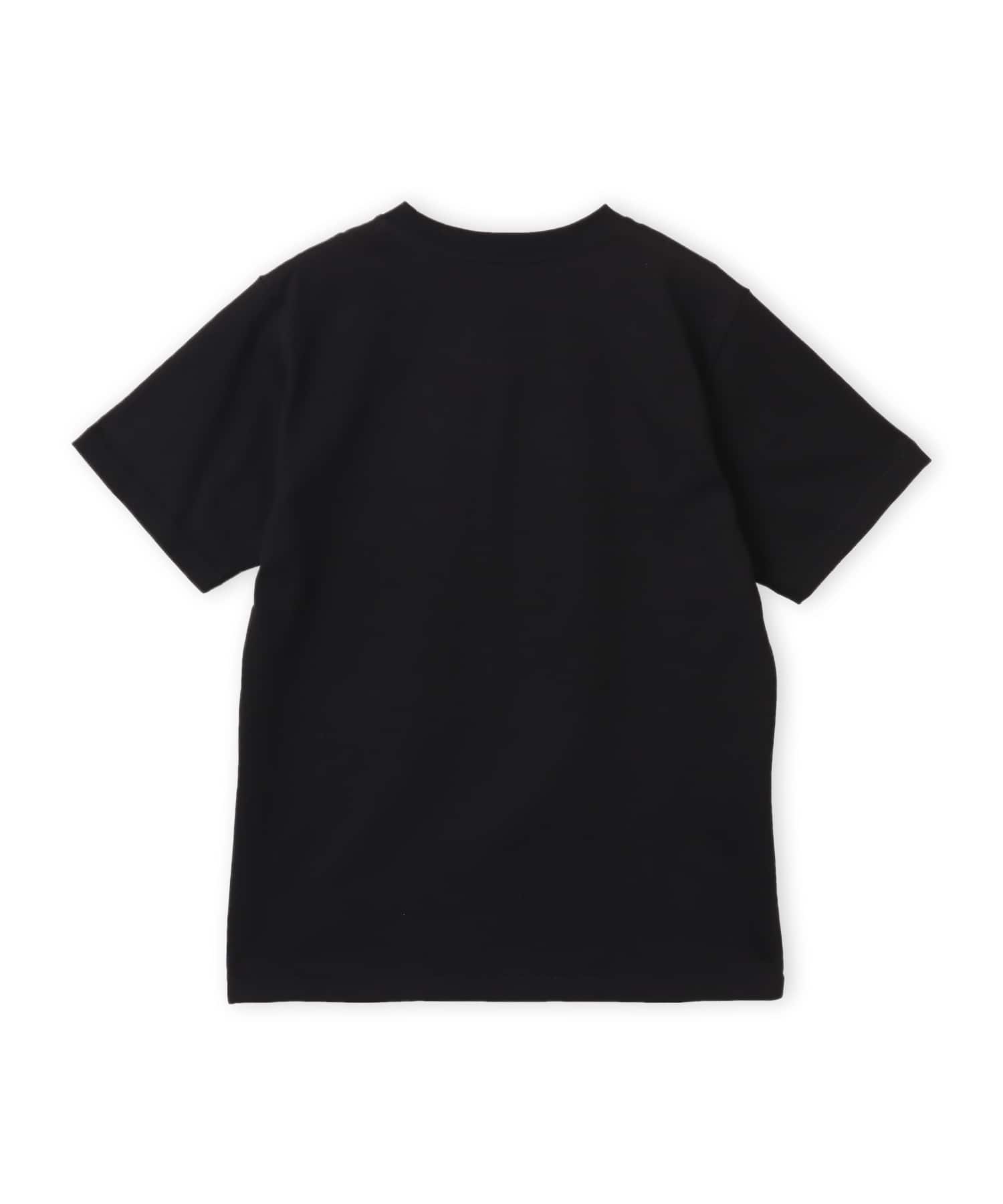 atmos pink Drip Logo T-shirt BLACKの画像
