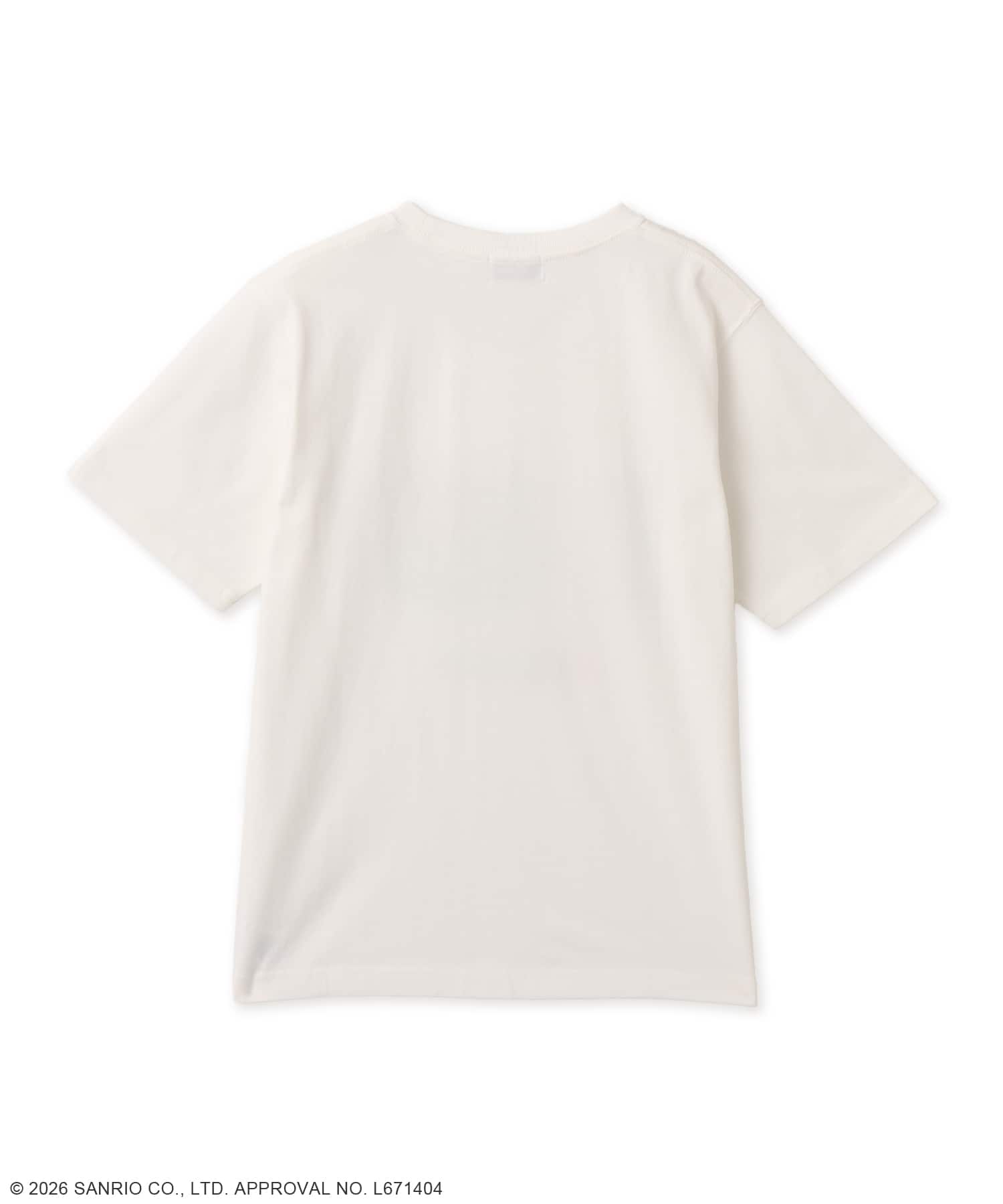 atmos pink x HELLO KITTY I Love atmos T-shirt WHITEの画像