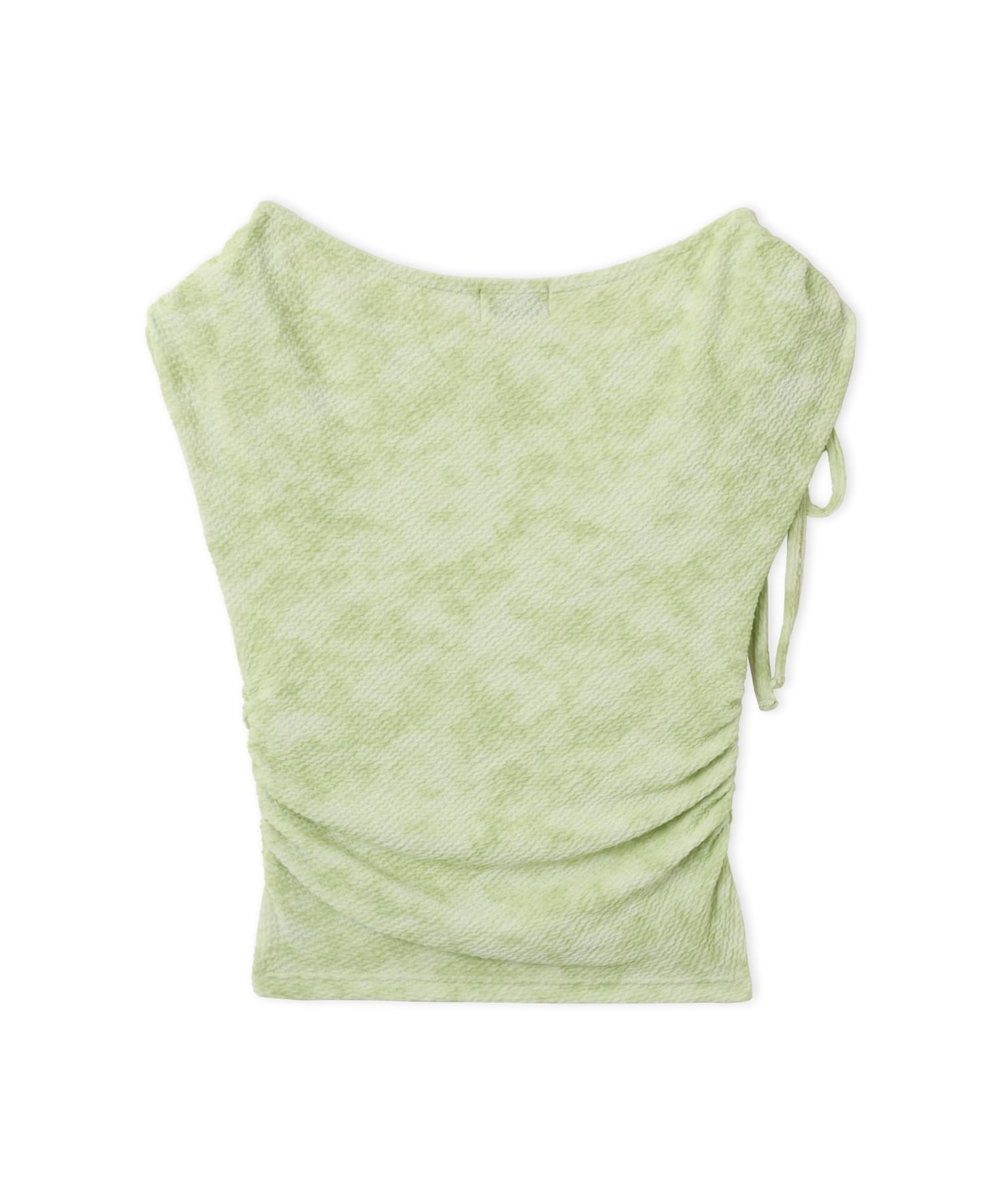 atmos pink Tie Point One Shoulder Tops GREENの画像