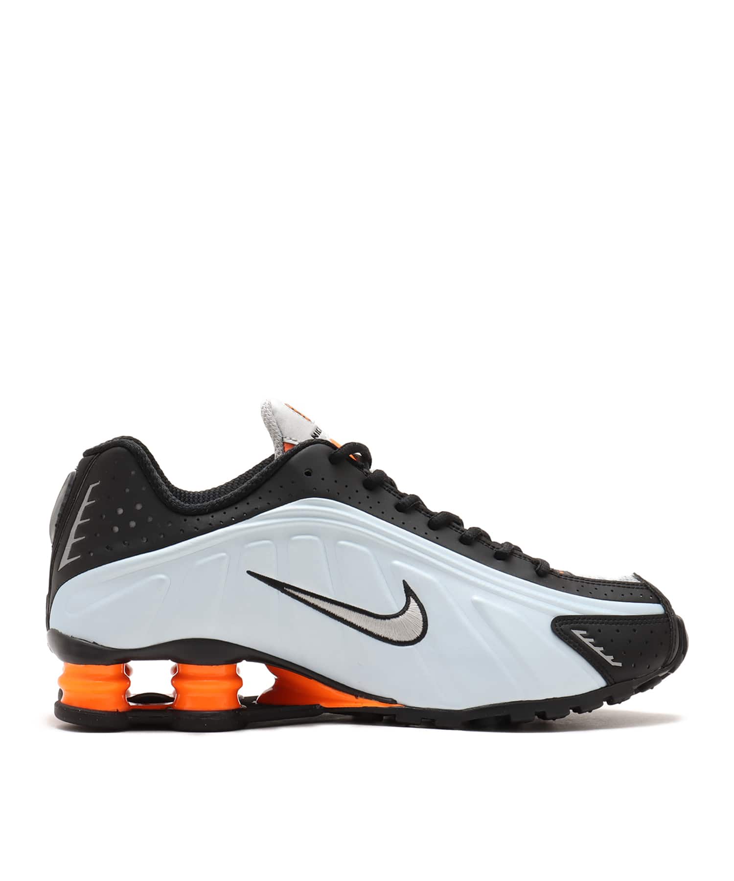 NIKE SHOX R4 BLUE TINT/METALLIC SILVER-TOTAL ORANGEの画像