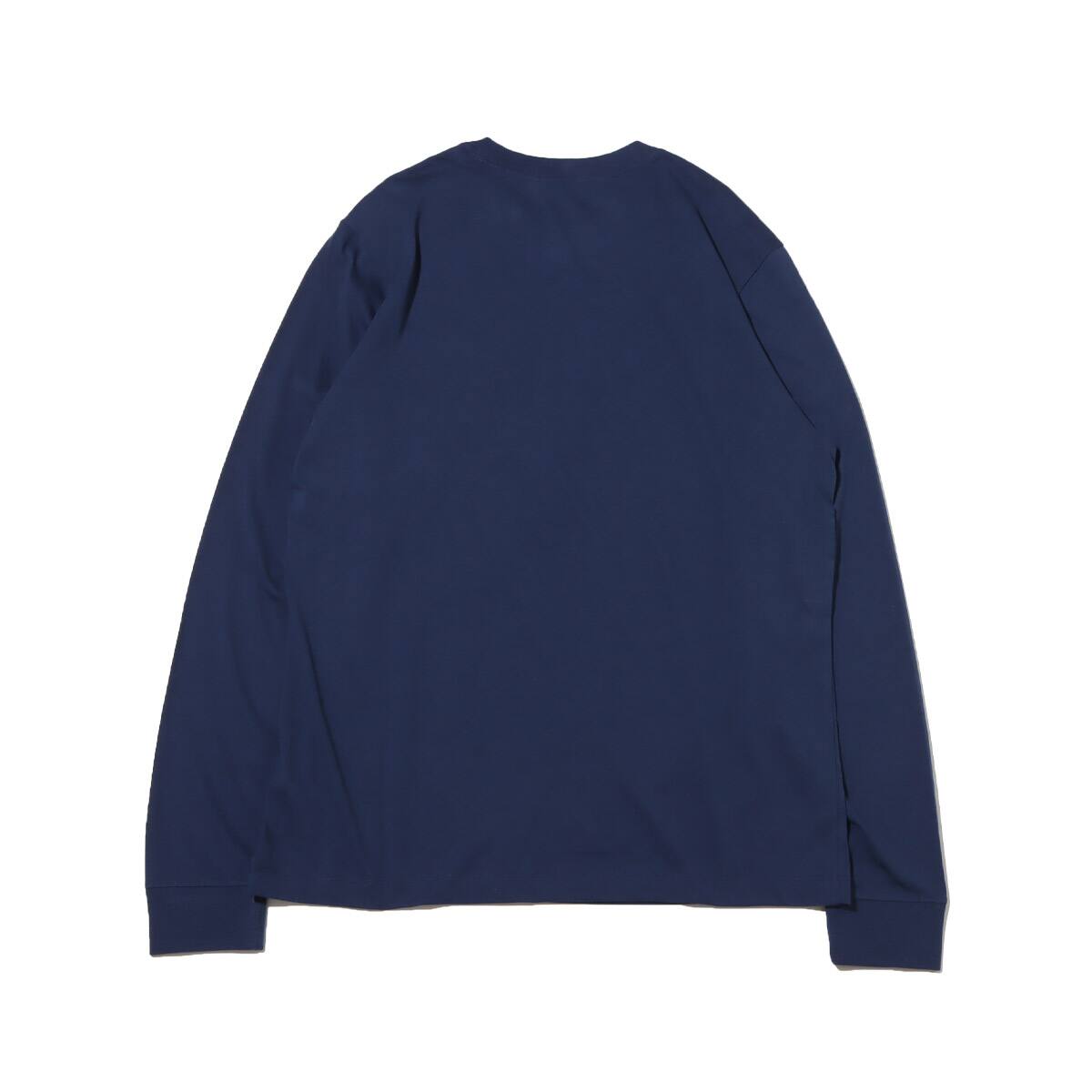 NIKE AS M NSW CLUB TEE - LS MIDNIGHT NAVY/WHITE 23FA-Iの画像