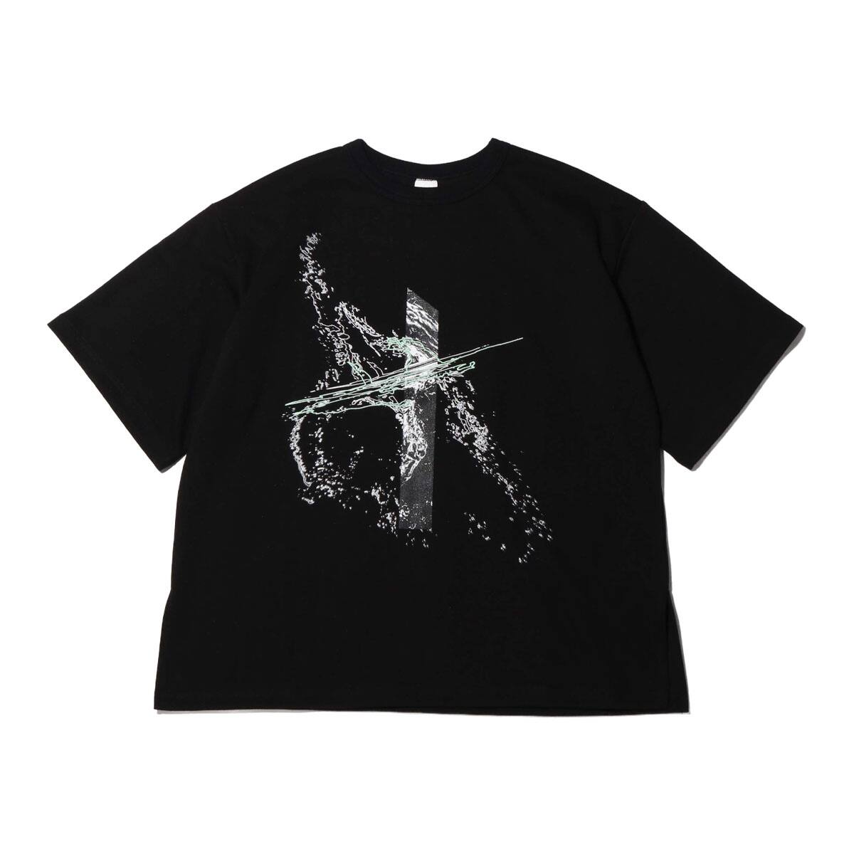 add seoul SPLASH AVANTGARDE T-SHIRT BLACK 20SP-I