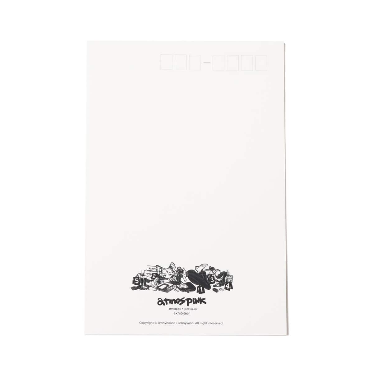 atmos pink JENNY KAORI POST CARD BLACKの画像