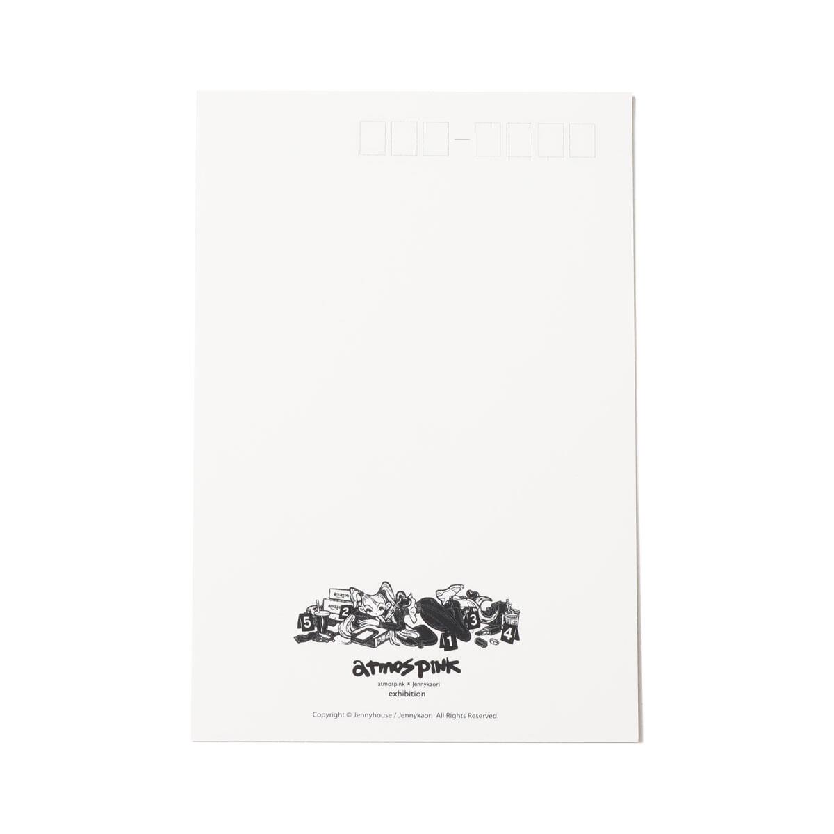 atmos pink JENNY KAORI POST CARD GREYの画像