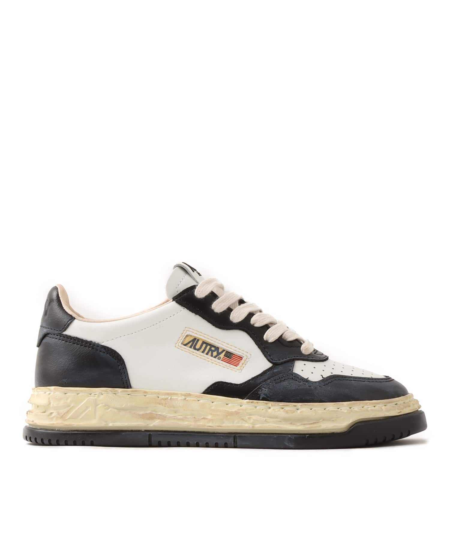 AUTRY SUPVINT LOW WOM MIHARA YASUHIRO WHT/BKの画像