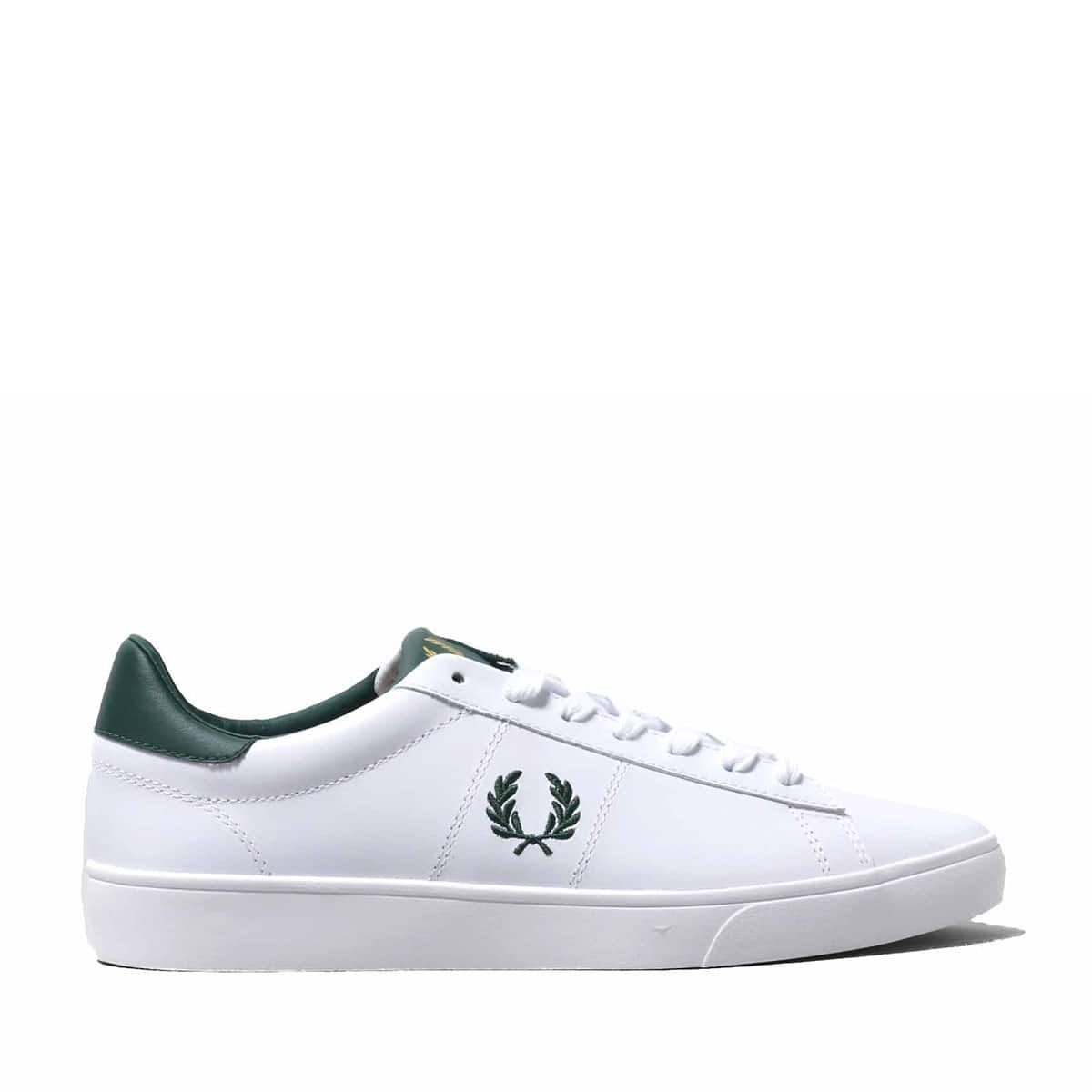 FRED PERRY SPENCER LEATHER WHITE/IVY 20SP-I