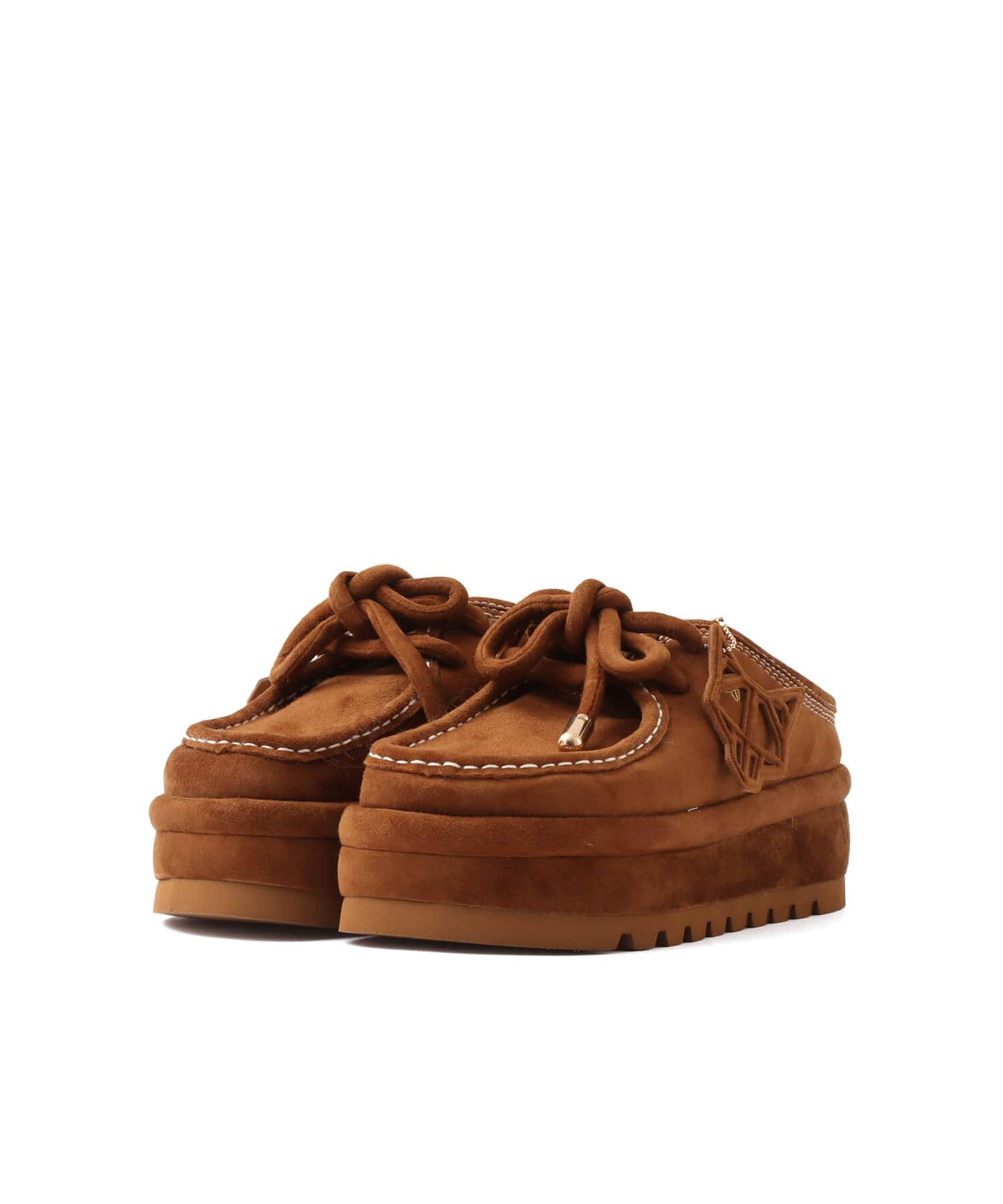 NAKED WOLFE BLIZZARD TAN SUEDE/SHEARINGの画像