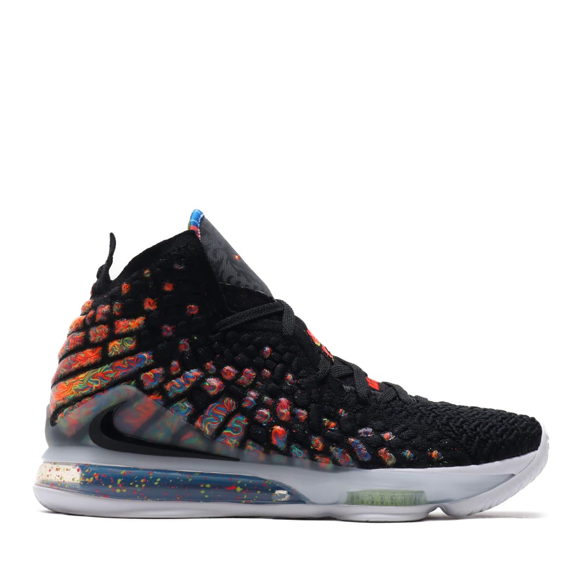 lebron xvii black multicolor