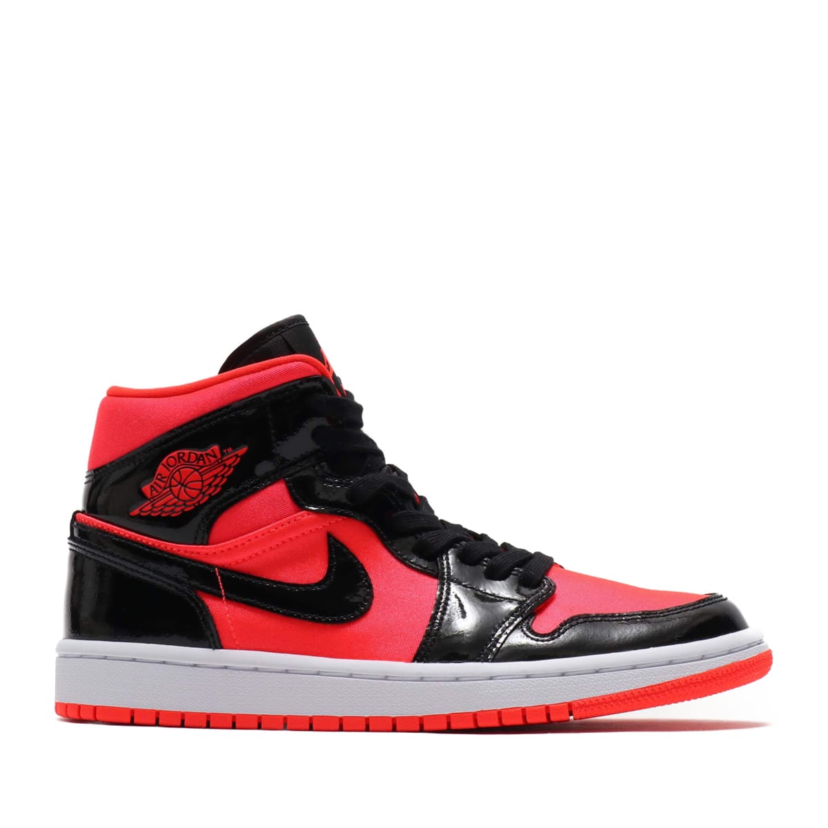 JORDAN BRAND WMNS AIR JORDAN 1 MID BRIGHT CRIMSON/BLACK 19HO-I