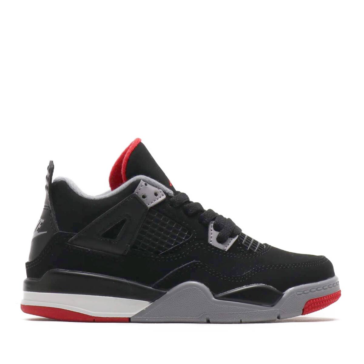 JORDAN BRAND JORDAN 4 RETRO  PS BLACK/FR RED-CMNT GRY-SMMT WHT 19SU-Sの画像