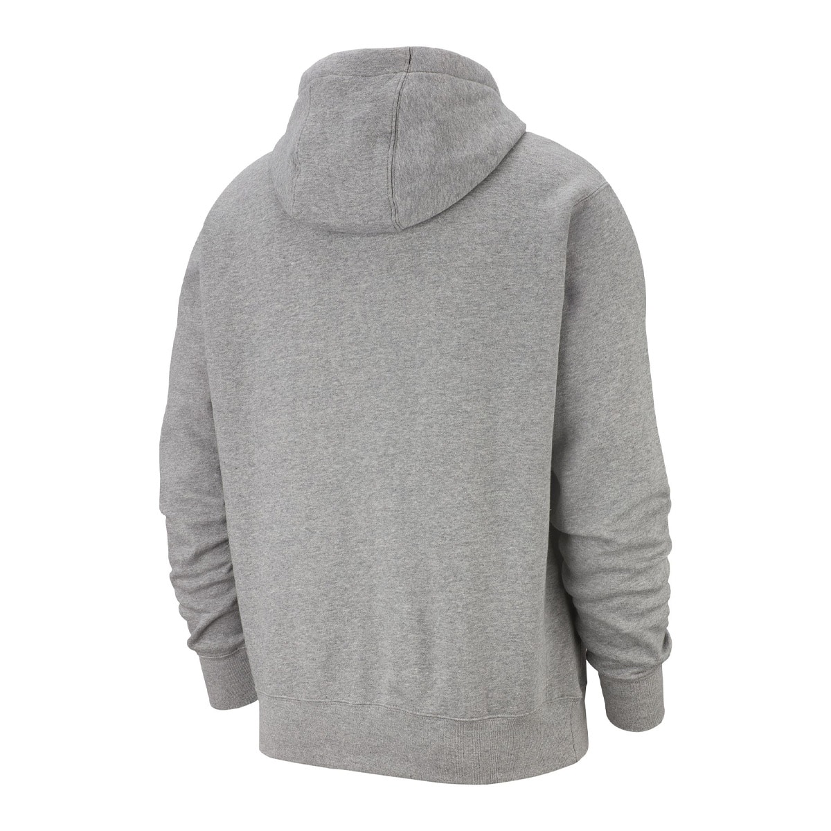 NIKE AS M NSW CLUB HOODIE PO BB DK GREY HEATHER/MATTE SILVER/WHITEの画像