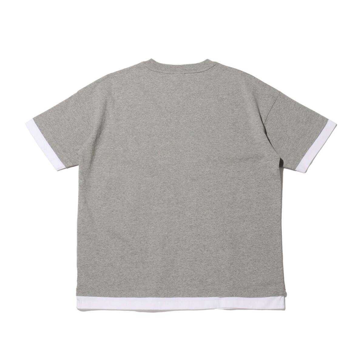 Champion S/S LAYERED T-SHIRT OXFORD GRAYの画像