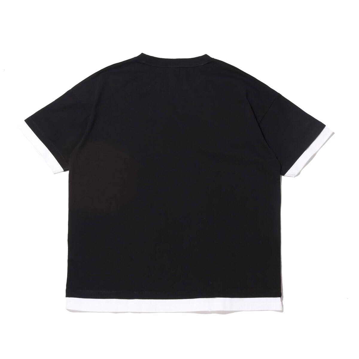 Champion S/S LAYERED T-SHIRT BLACKの画像