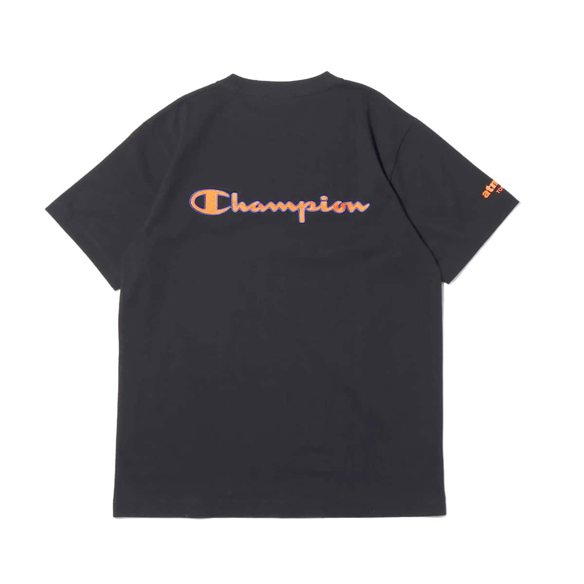 black and orange champion shirt