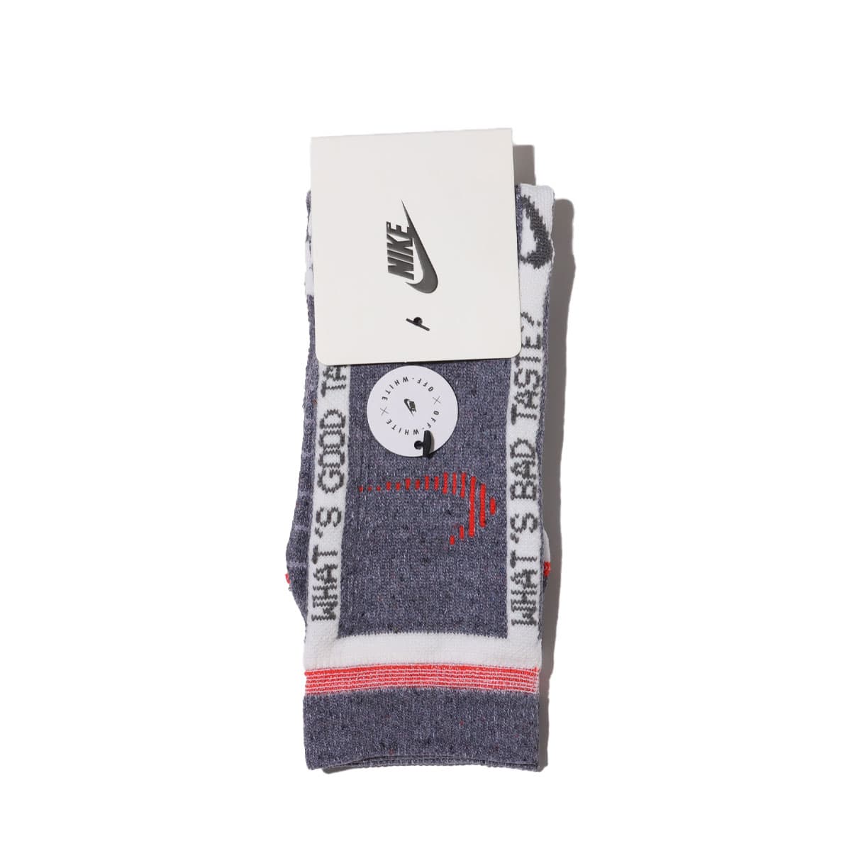 NIKE U NIKE NRG I SOCK GREY/TOTAL CRIMSON 21FA-Sの画像