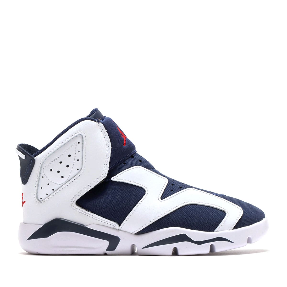 JORDAN BRAND JORDAN 6 RETRO LITTLE FLEX PS WHITE/MIDNIGHT NAVY-GYM 