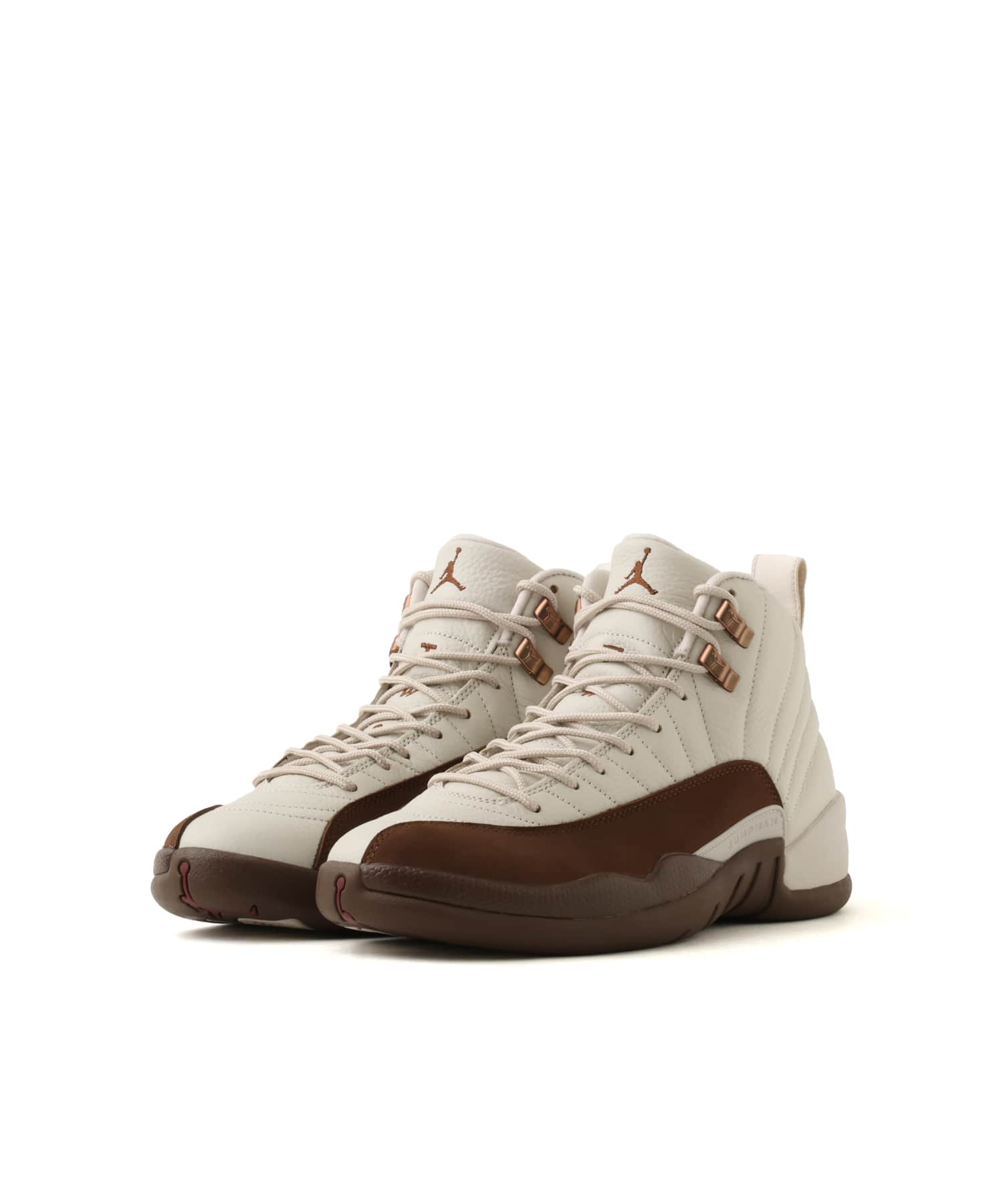JORDAN BRAND AIR JORDAN 12 RETRO LT OREWOOD BRN/CACAO WOW-CACAO WOW-TEAM REDの画像
