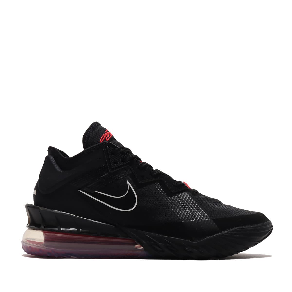 NIKE LEBRON XVIII LOW BLACK/WHITE-UNIVERSITY RED 21SP-I